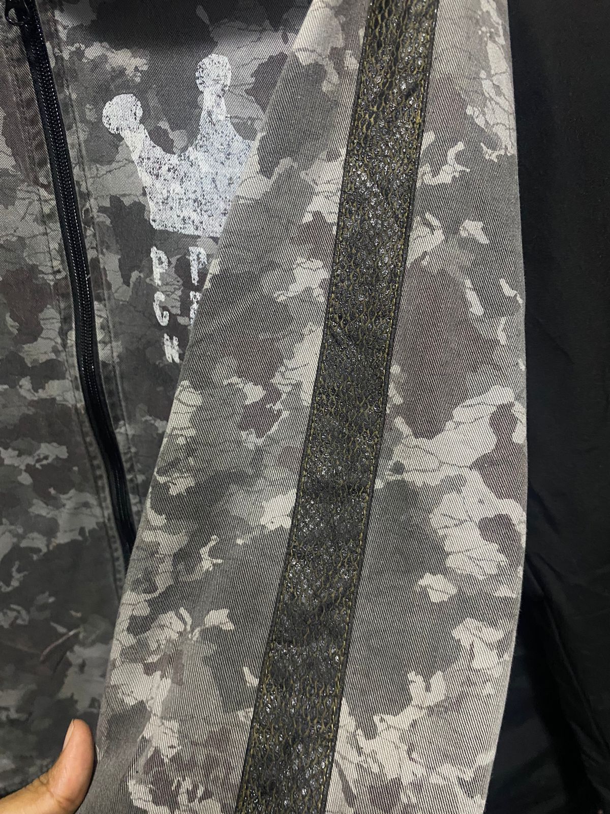 If Six Was Nine × Japanese Brand × PPFM Vintage PPFM Taped Snake Skin Bomber Camo Size US L / EU 52-54 / 3 - 6 Thumbnail