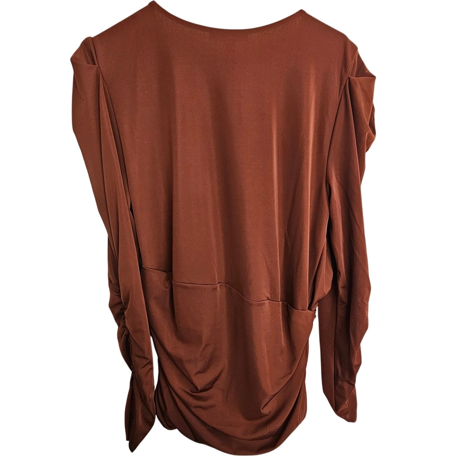 CNCPTS INC International Concepts Womens Ruched Blouse XXL Stretch Size XXL / US 16-18 / IT 52-54 - 11 Thumbnail