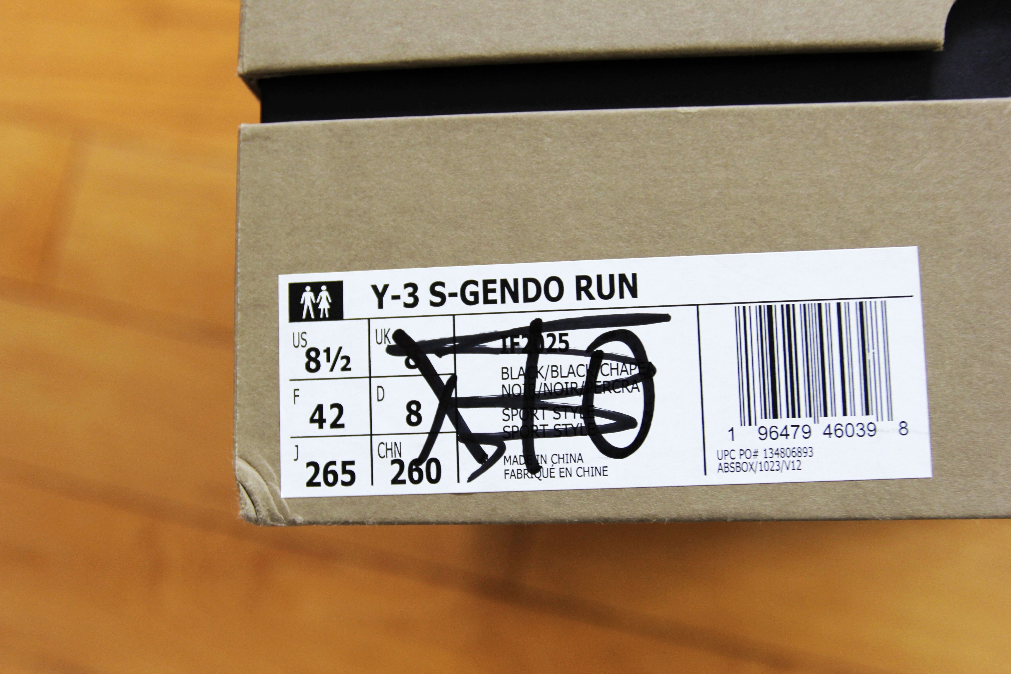 Y-3 BNWT AW24 Y-3 YOHJI YAMAMOTO S-GENDO RUN SNEAKERS 42 Size US 8.5 / EU 41-42 - 8 Thumbnail