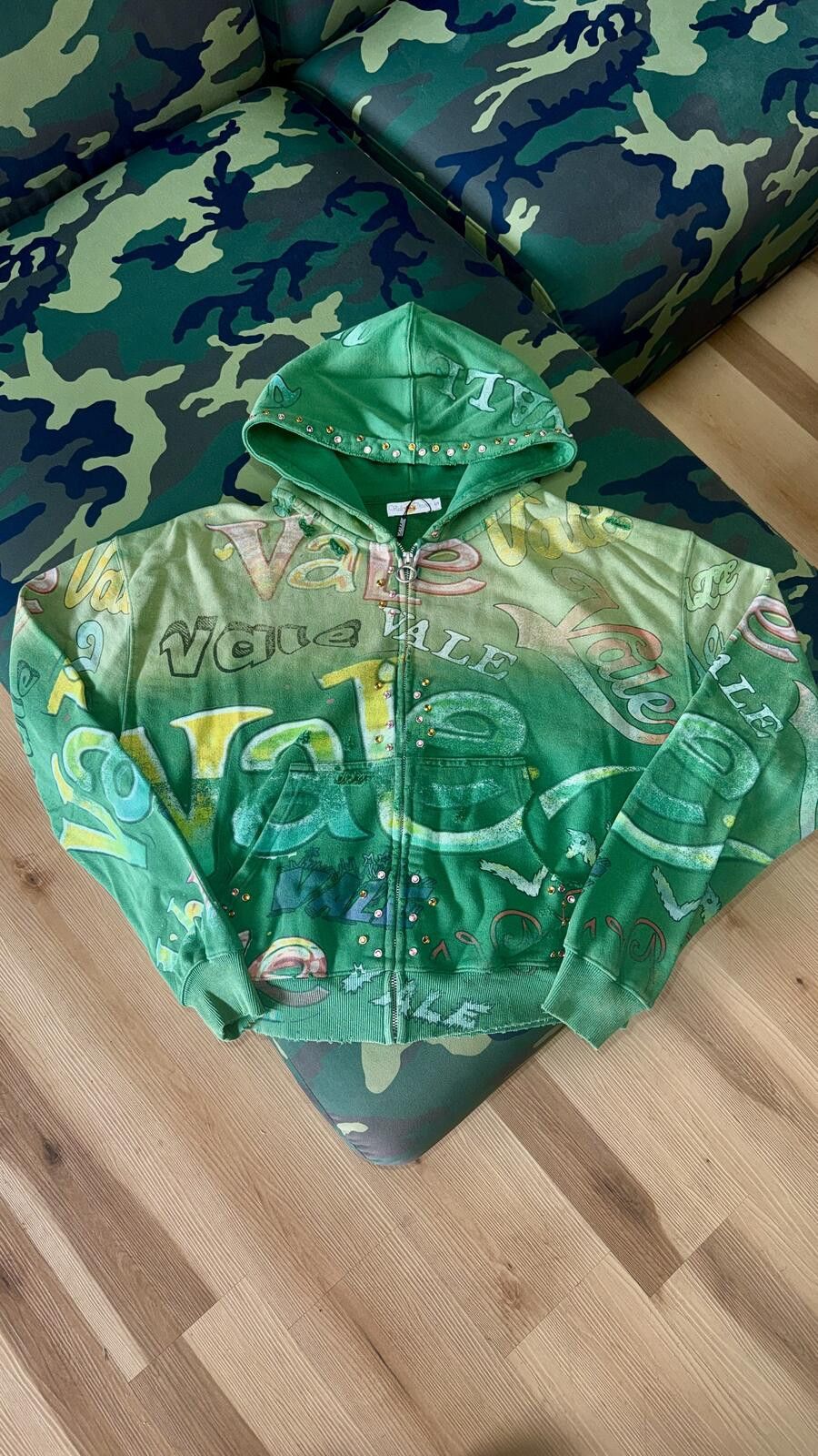 Vale Vale Forever Spearmint Zip Up Hoodie Size US L / EU 52-54 / 3 - 1 Thumbnail
