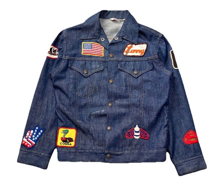 Levi's × Vintage 70’s Levi’s Trucker Jacket Lots Of Patches And Stitching Size US XS / EU 42 / 0 - 3 Thumbnail