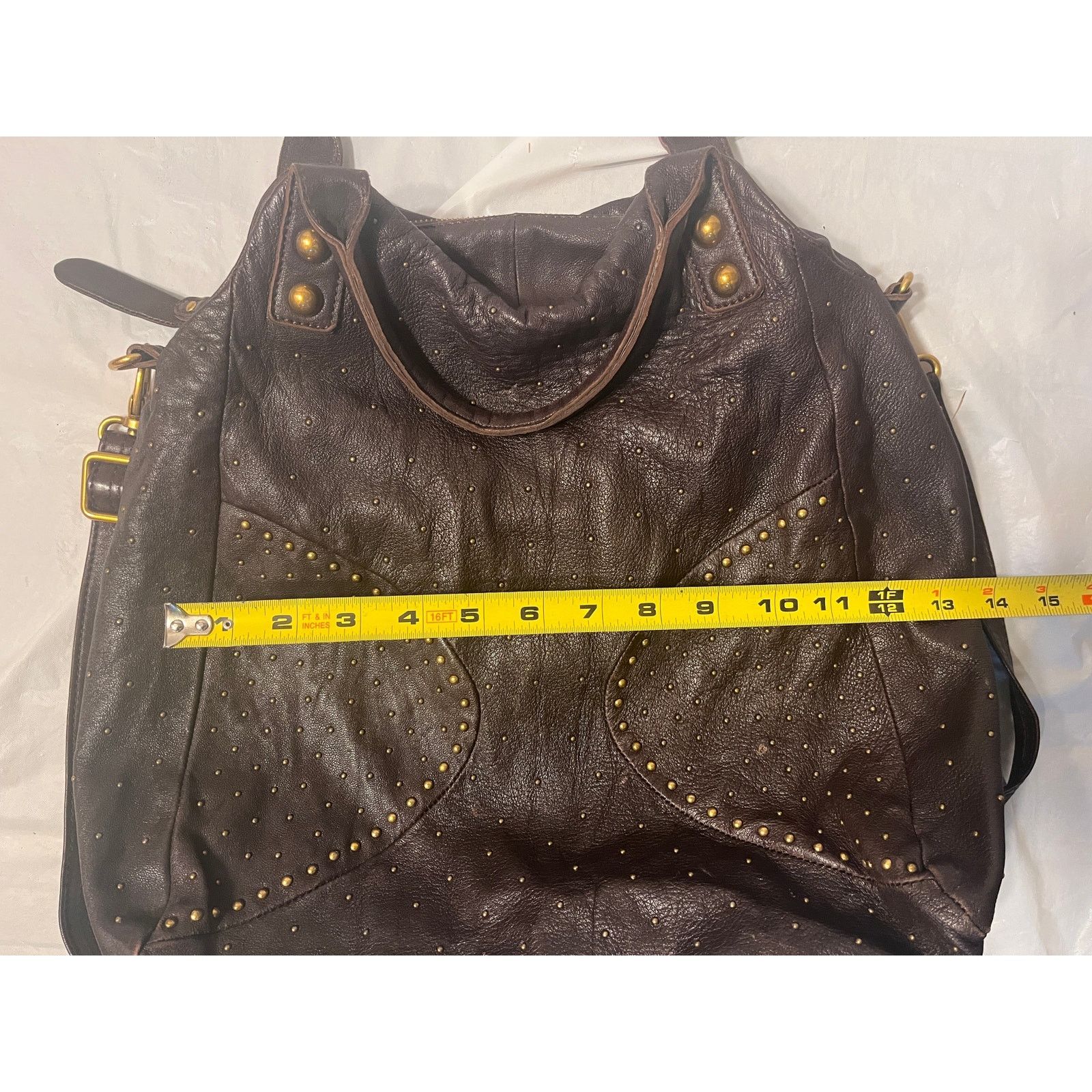 Other Vintage Abro brown leather crossbody bag with top handle Size ONE SIZE - 11 Thumbnail