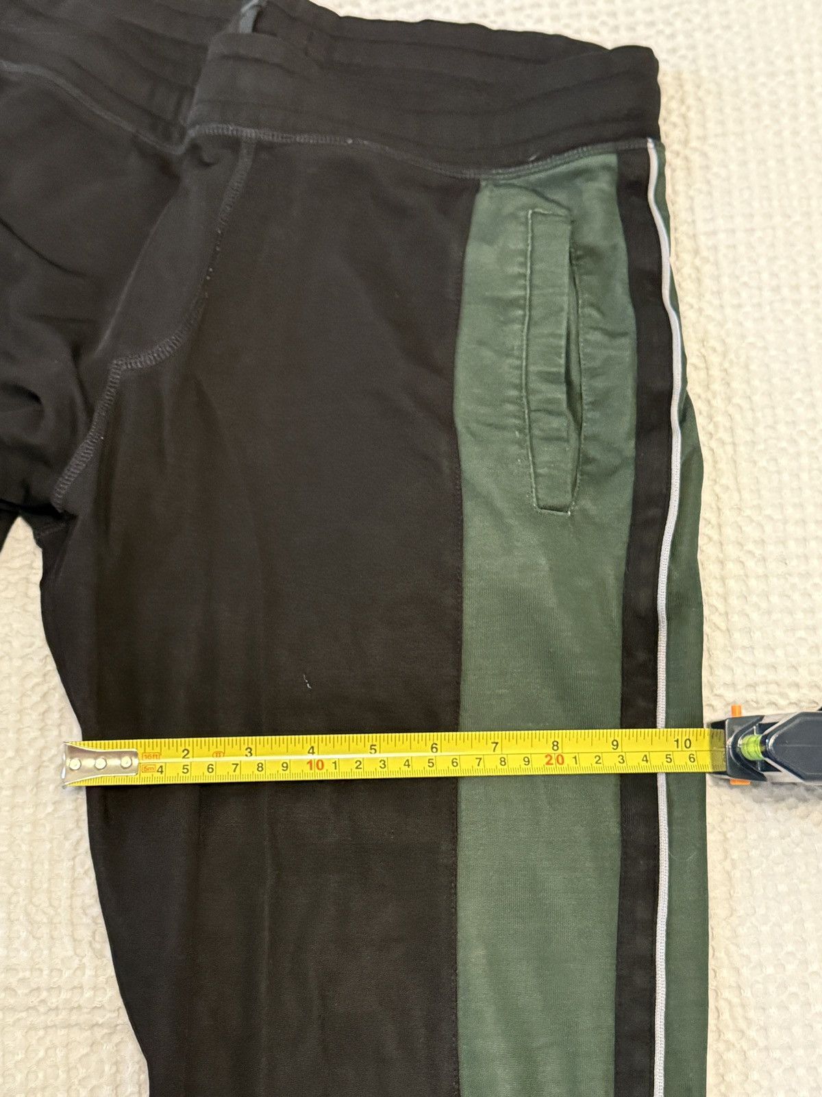 Lanvin LANVIN sweatpants trousers - pin stripe - black green Size US 32 / EU 48 - 15 Thumbnail