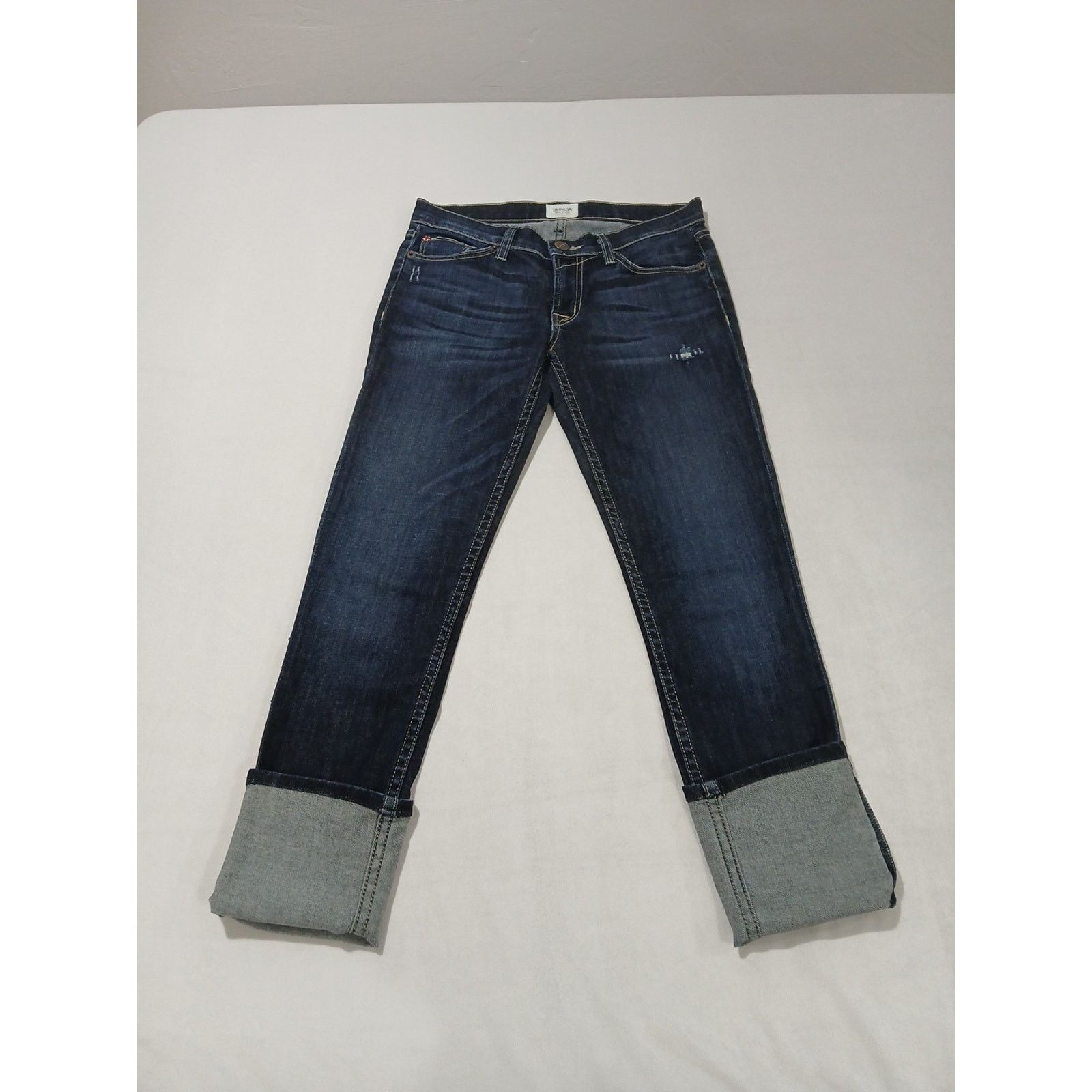 Hudson Hudson Crop Muse Skinny Jeans Size 26 w/ 5" Cuff Low Rise Size 26" / US 2 / IT 38 - 1 Thumbnail
