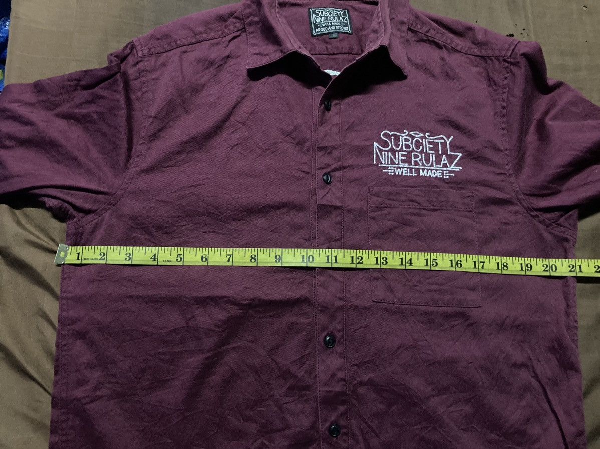 Japanese Brand Subciety x Nine Rulaz Line Embroidered Shirts Size US L / EU 52-54 / 3 - 7 Thumbnail