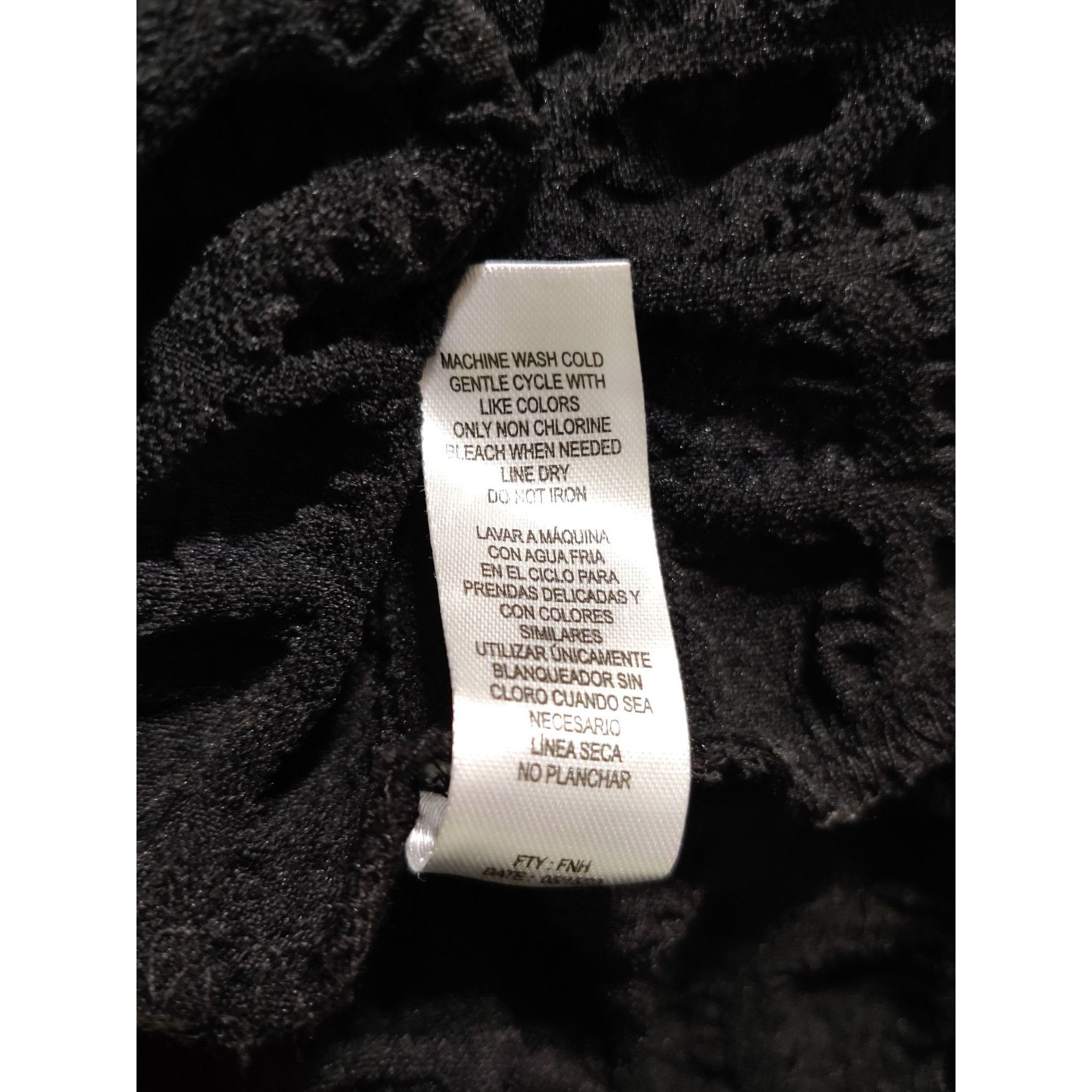 Other Jolie & Joy M Womens Black Shirt Textured Bubble Button Stre Size M / US 6-8 / IT 42-44 - 7 Thumbnail