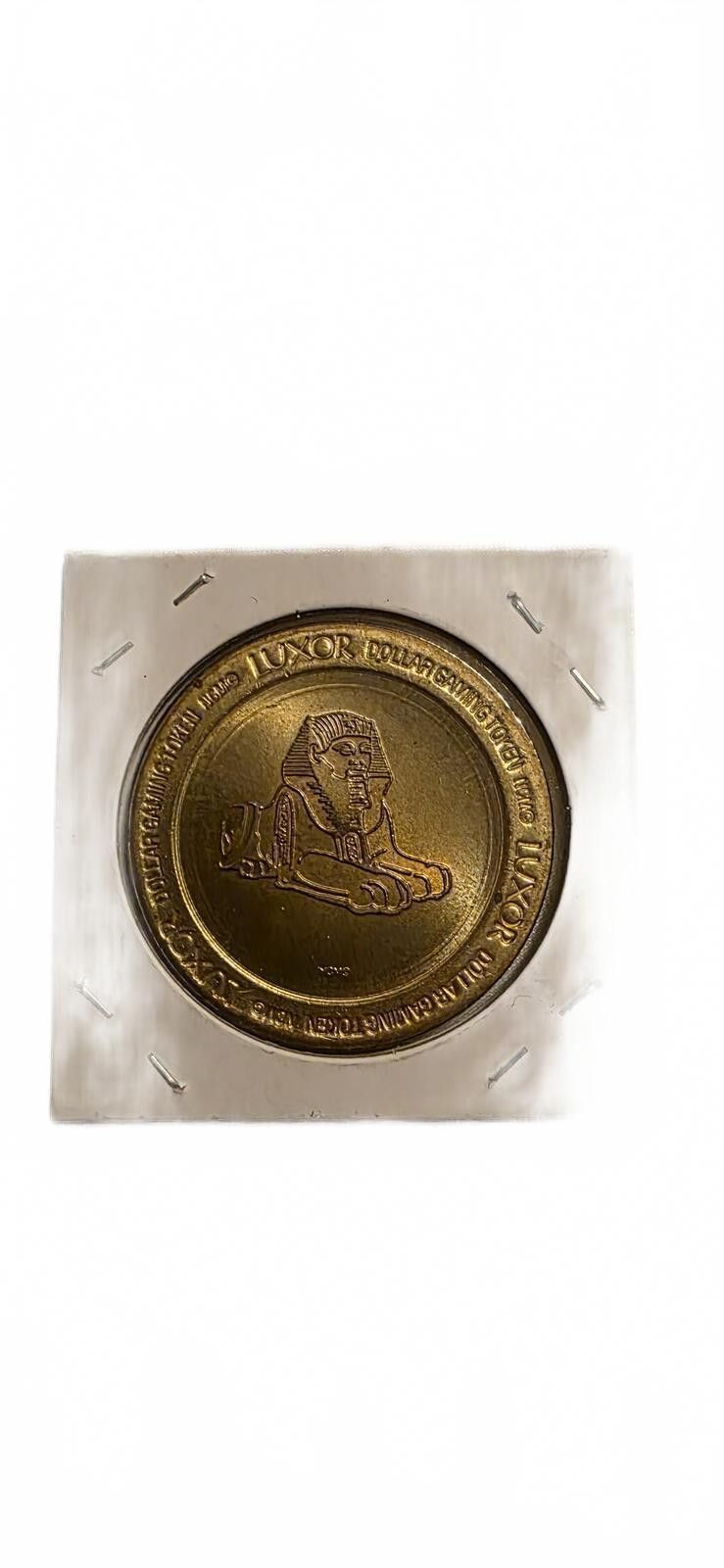 SHINE LUXURY Luxor 1993 Commemorative Brass Coin with Sphinx Design Size ONE SIZE - 1 Thumbnail
