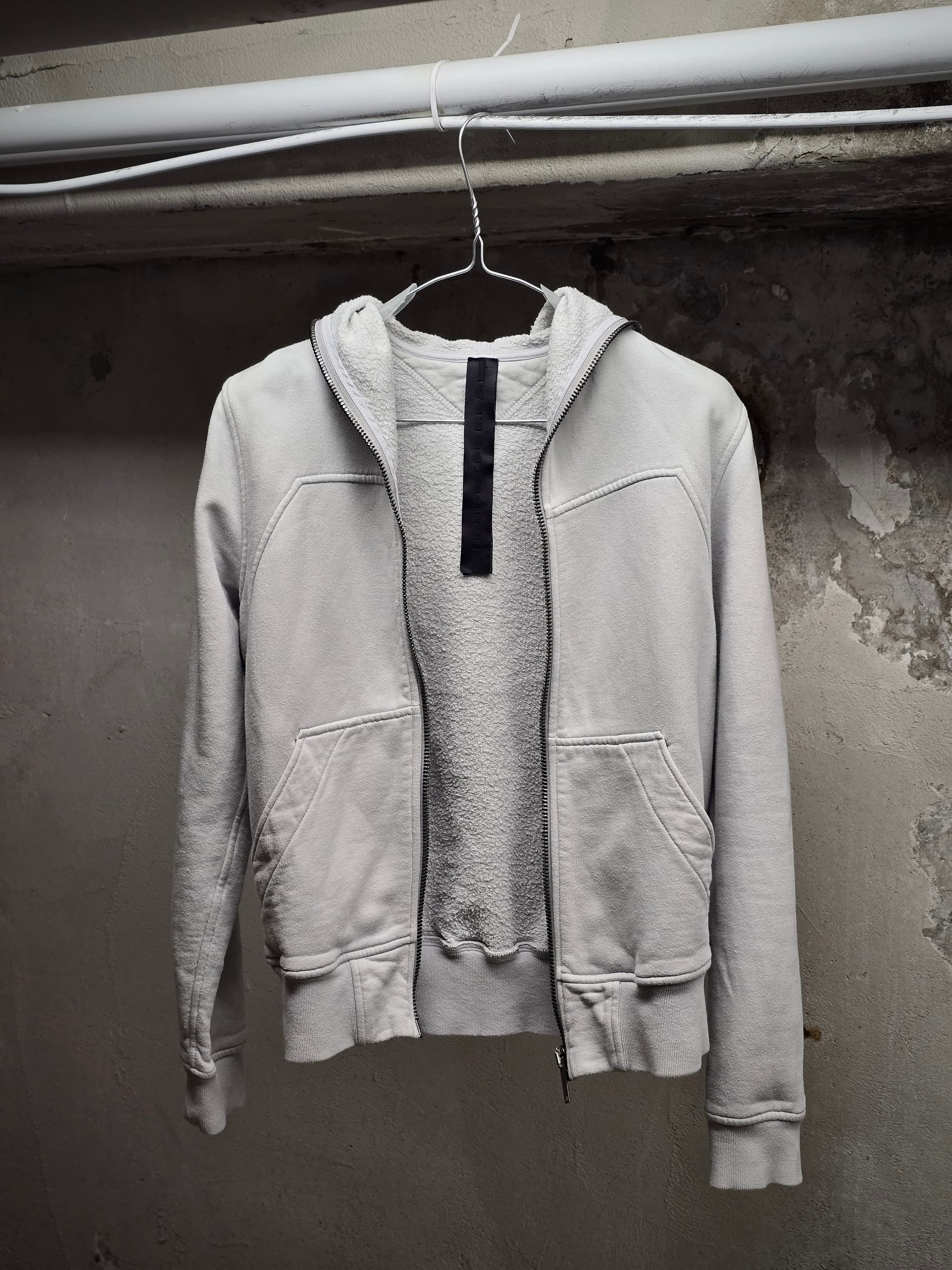 Gareth Pugh Gareth Pugh SS14 Light Grey Cotton Fleece Gimp Hoodie Size US XS / EU 42 / 0 - 3 Thumbnail