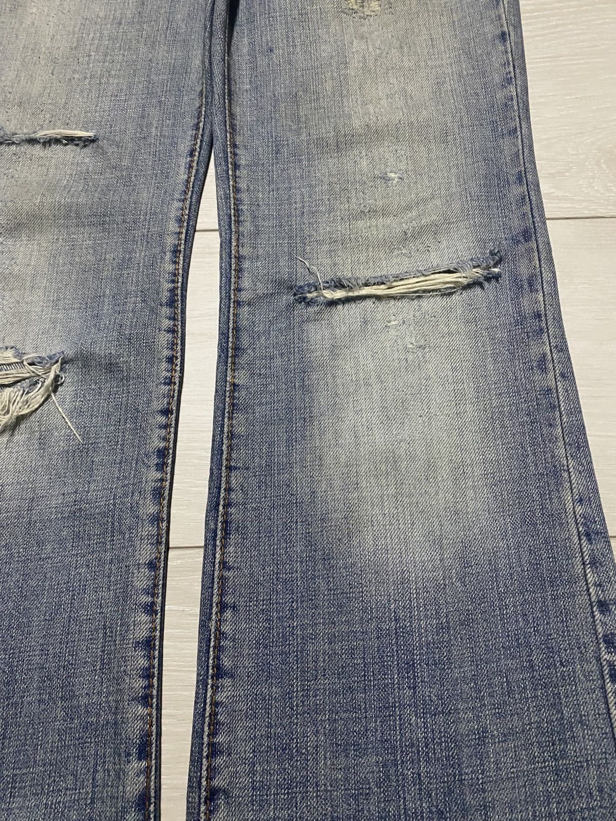 Japanese Brand Vintage Japanese Brand Miss60 Distressed Bootcut Flare Jeans Size US 30 / EU 46 - 10 Thumbnail