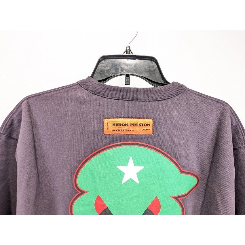 Heron Preston o1rshd1 Q:2 / HP Monster Short Sleeve Tee T-Shirt in Purple Size US L / EU 52-54 / 3 - 11 Thumbnail