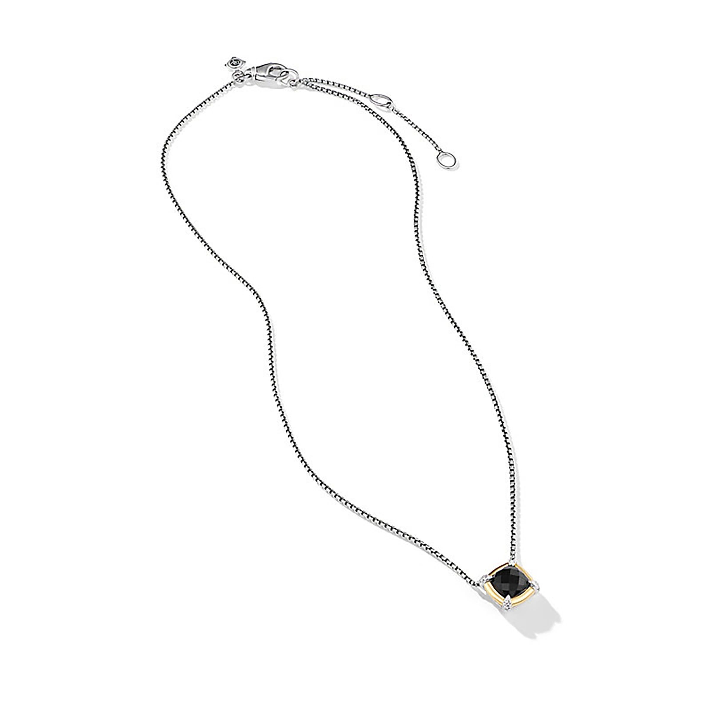 David Yurman o1w1db10525 N17114D Necklace in Silver with 18K Gold Size ONE SIZE - 2 Thumbnail