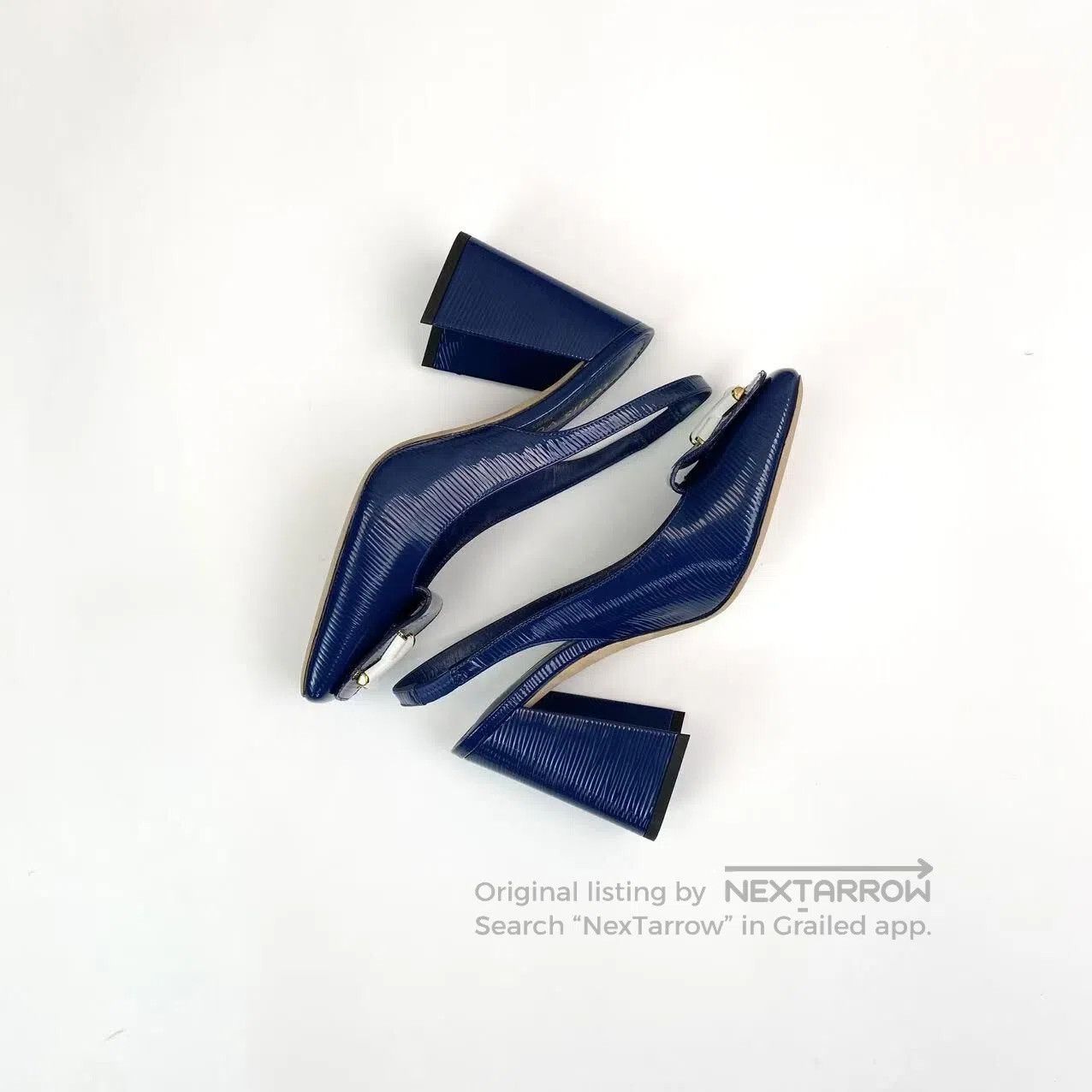 Louis Vuitton Louis Vuitton Square-toe logo high-heeled sandals| Size US 6 / IT 36 - 2 Thumbnail