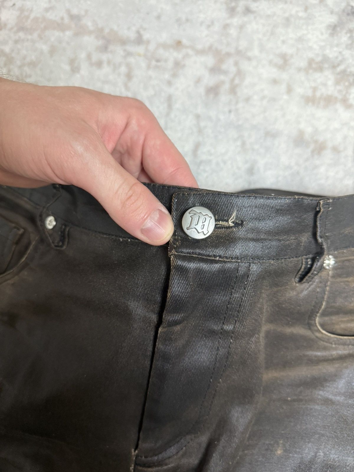 Misbhv Misbhv Black Ruched Bootcut Pants Size US 33 - 3 Thumbnail