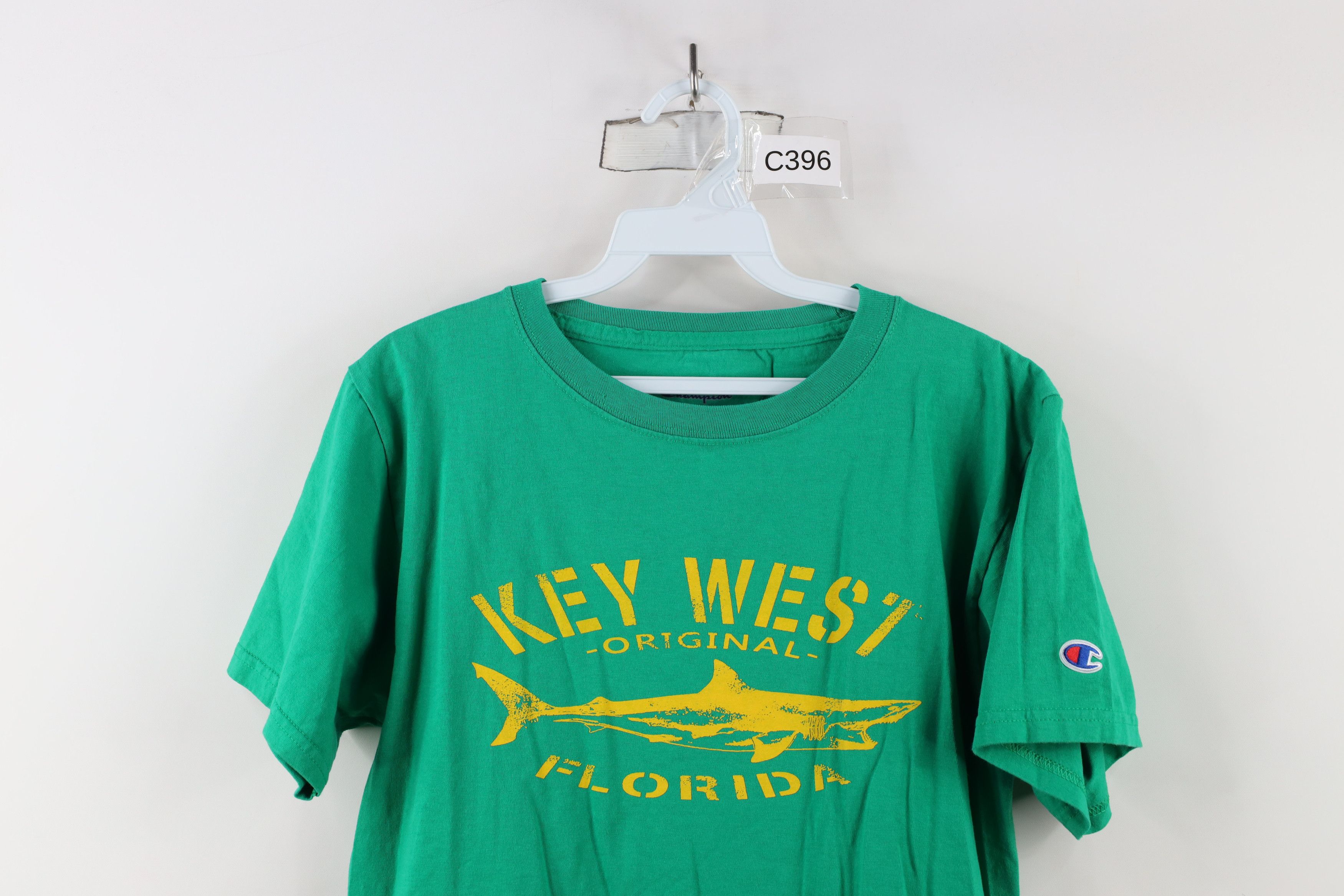 Champion × Vintage Vintage Champion Spell Out Shark Key West Florida T-Shirt Size US M / EU 48-50 / 2 - 2 Thumbnail