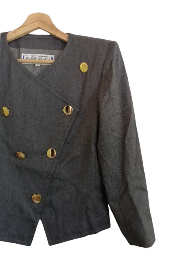 Yves Saint Laurent Yves Saint Laurent Diffusions Femmes Double Breasted Jacket Size S / US 4 / IT 40 - 5 Thumbnail