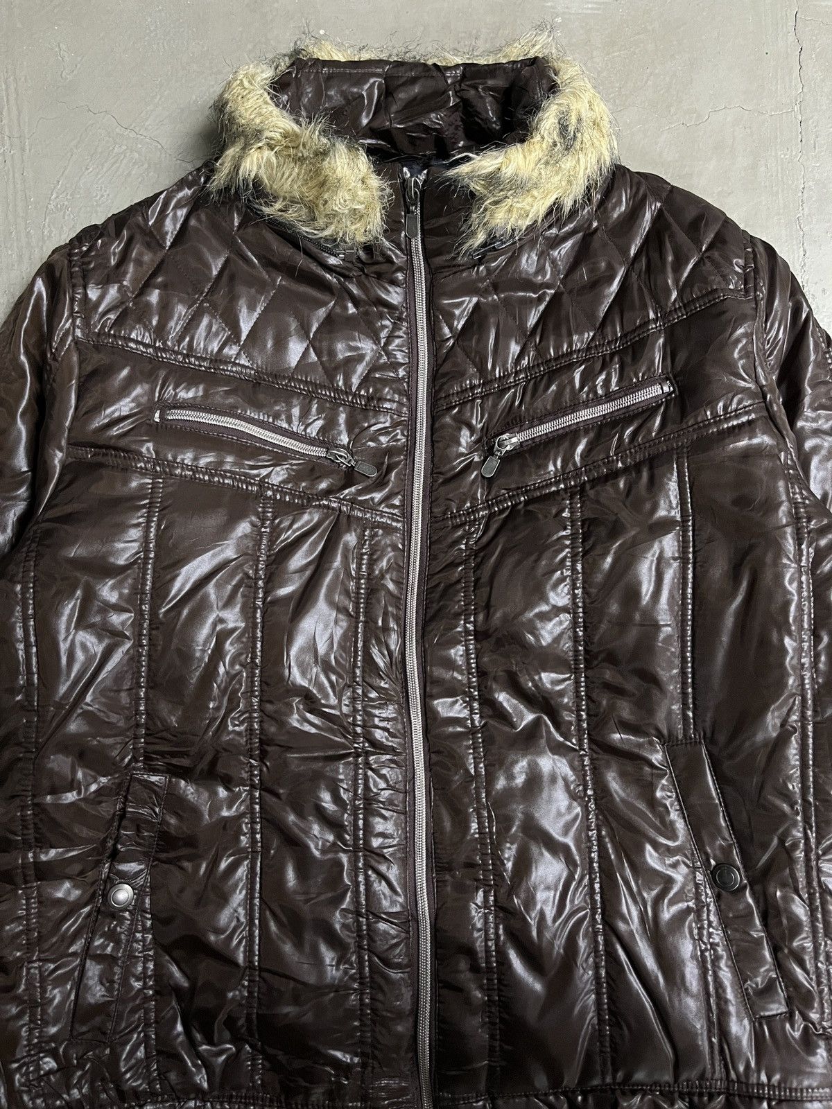 If Six Was Nine Vkei Apocalypse 2000's Spinash Faux Fur Jacket Size US M / EU 48-50 / 2 - 2 Thumbnail