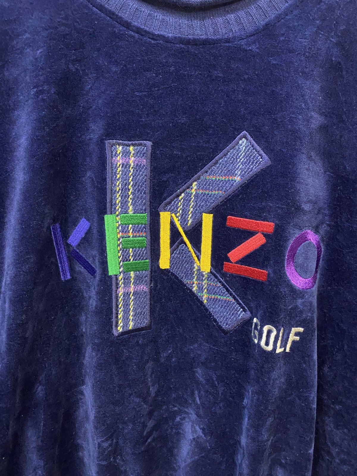 Kenzo Vintage Kenzo Velvet Sweatshirt Size US M / EU 48-50 / 2 - 3 Thumbnail