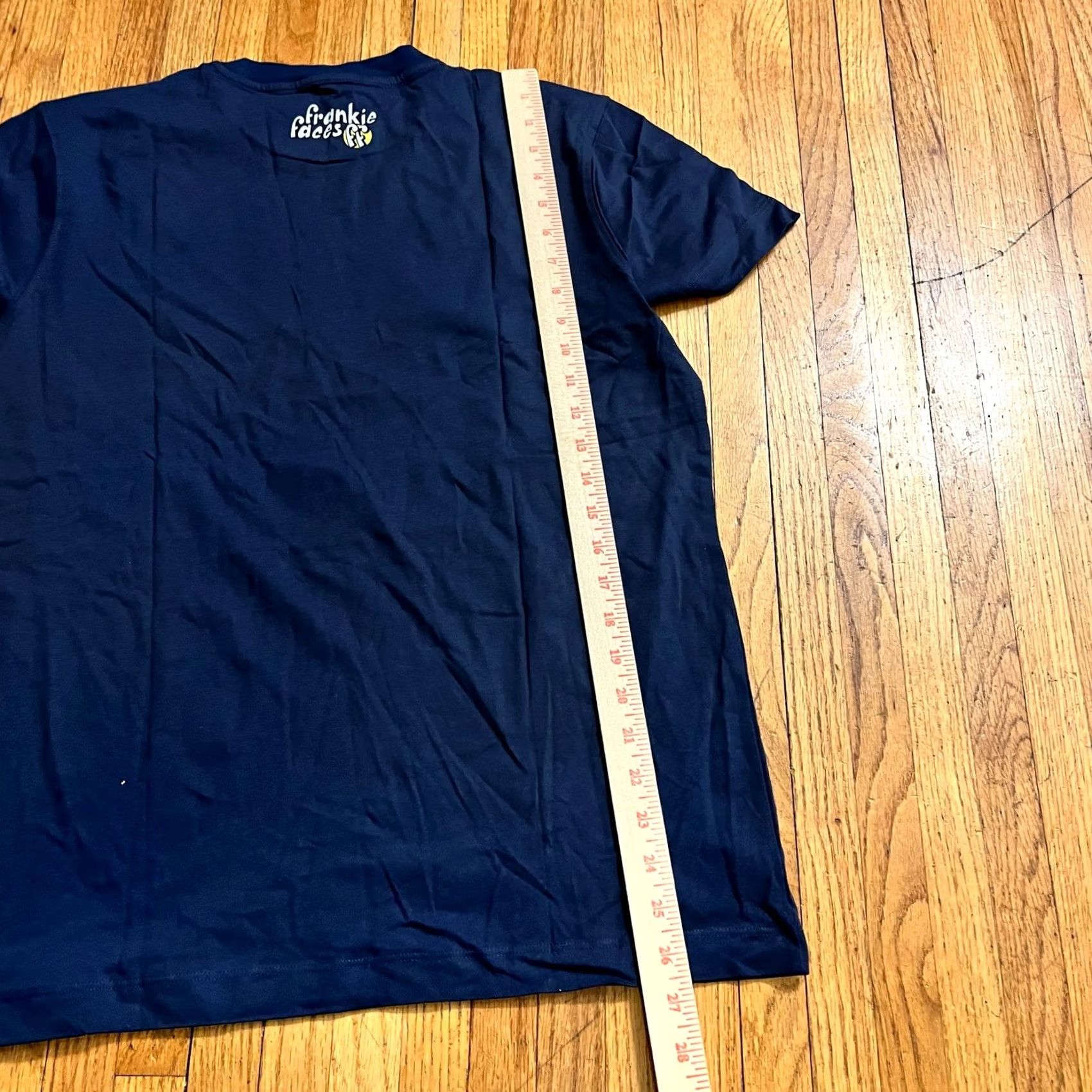 Garage Frankie garage Shirt Mens L Blue Navy Skull Skeleton Hat Size US L / EU 52-54 / 3 - 6 Thumbnail