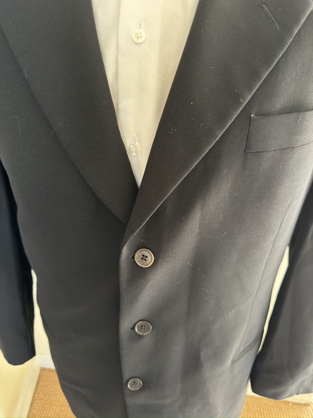 Alexander McQueen ALEXANDER MCQUEEN Made in Italy Textured Wool Jacket 46R Size 46R - 4 Thumbnail
