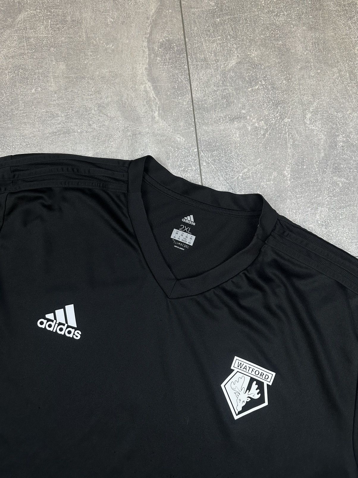 Vintage Adidas Waterford Black Traning Soccer Jersey Size US XXL / EU 58 / 5 - 4 Thumbnail