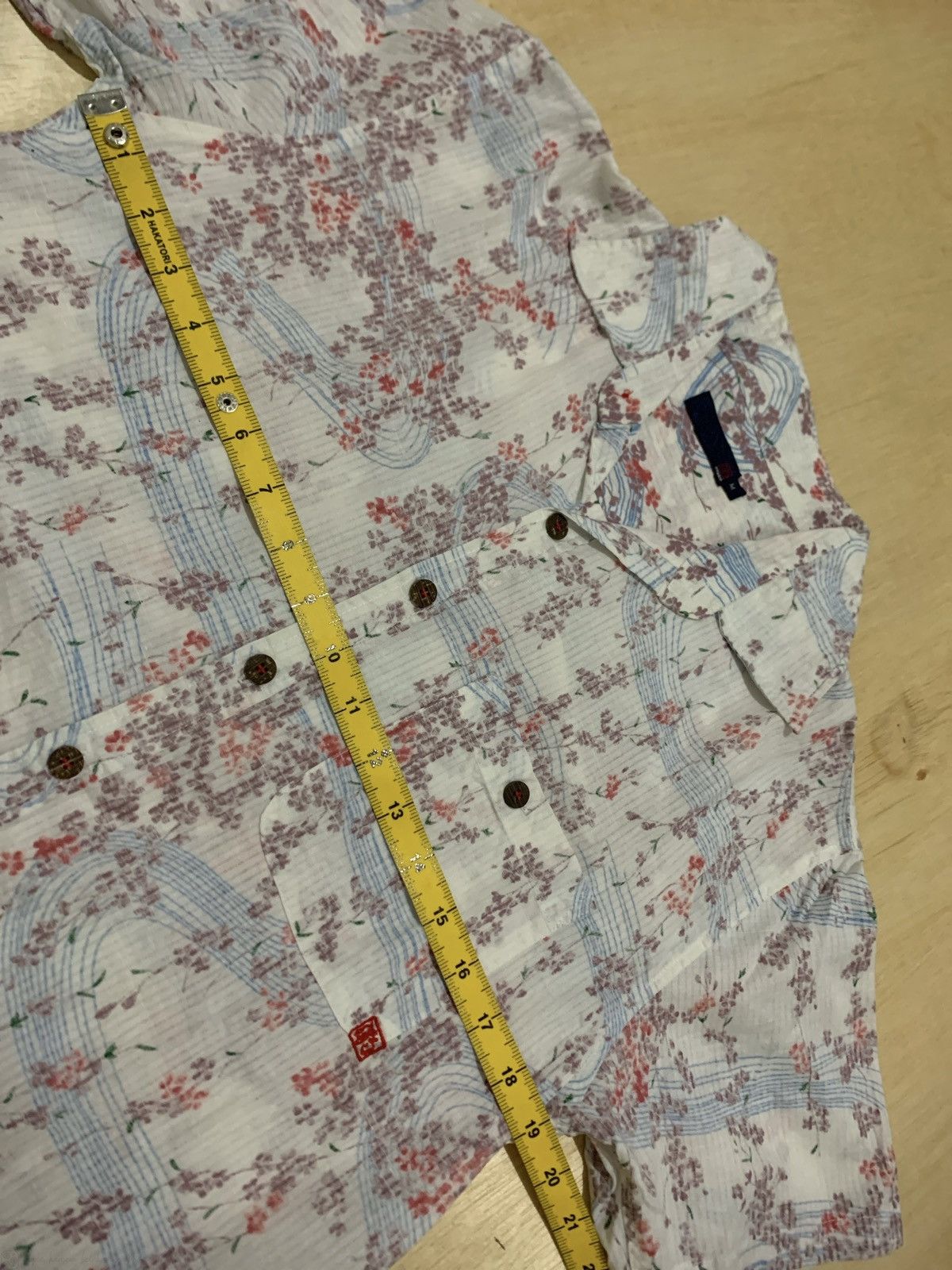 Japanese Brand × Vintage Vintage Japanese Floral shirt Size US M / EU 48-50 / 2 - 7 Thumbnail