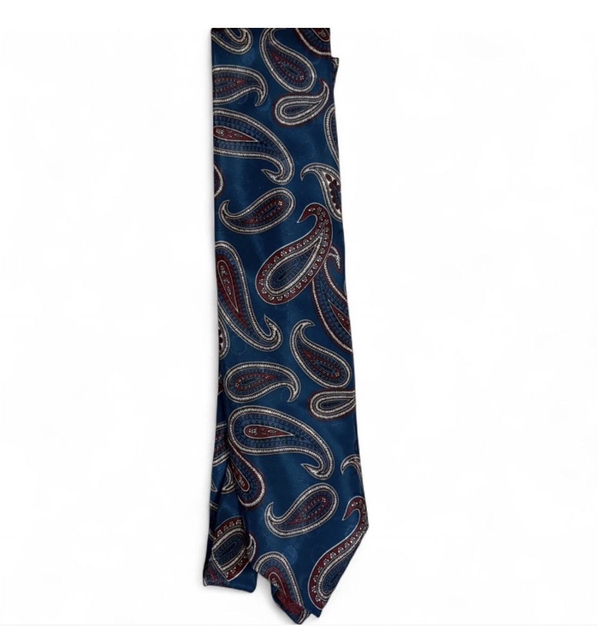 Christian Dior Monsieur Christian Dior blue paisley tie Size ONE SIZE - 4 Thumbnail