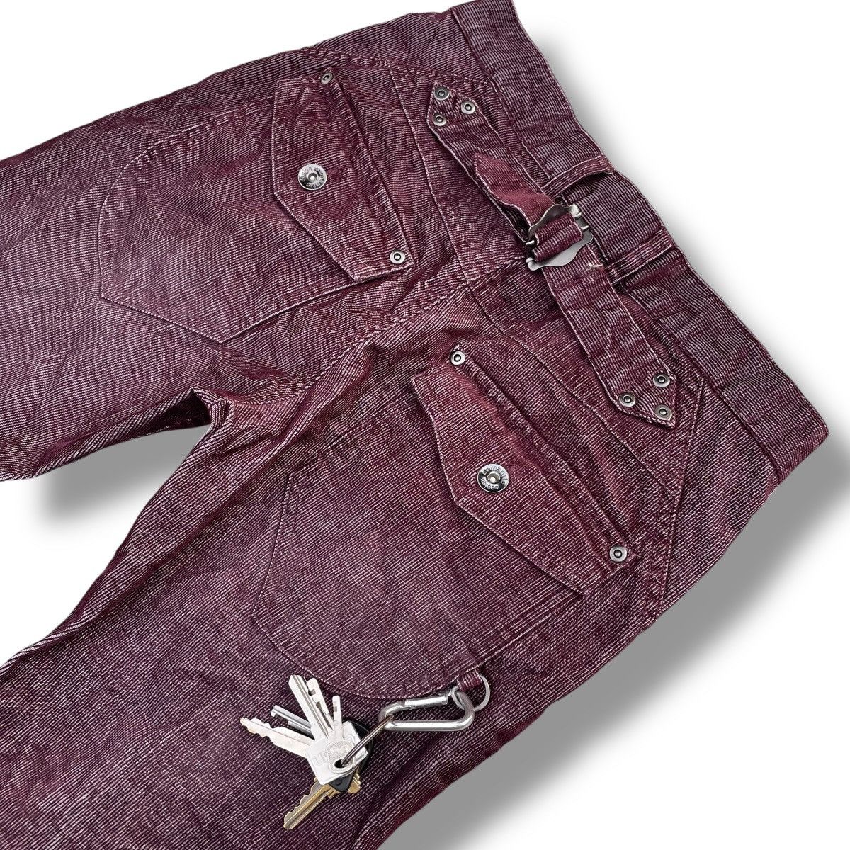 Isamu Katayama Backlash 🇯🇵 SEMANTIC DESIGN CORDUROY BUCKLE PANTS Size US 28 / EU 44 - 6 Thumbnail