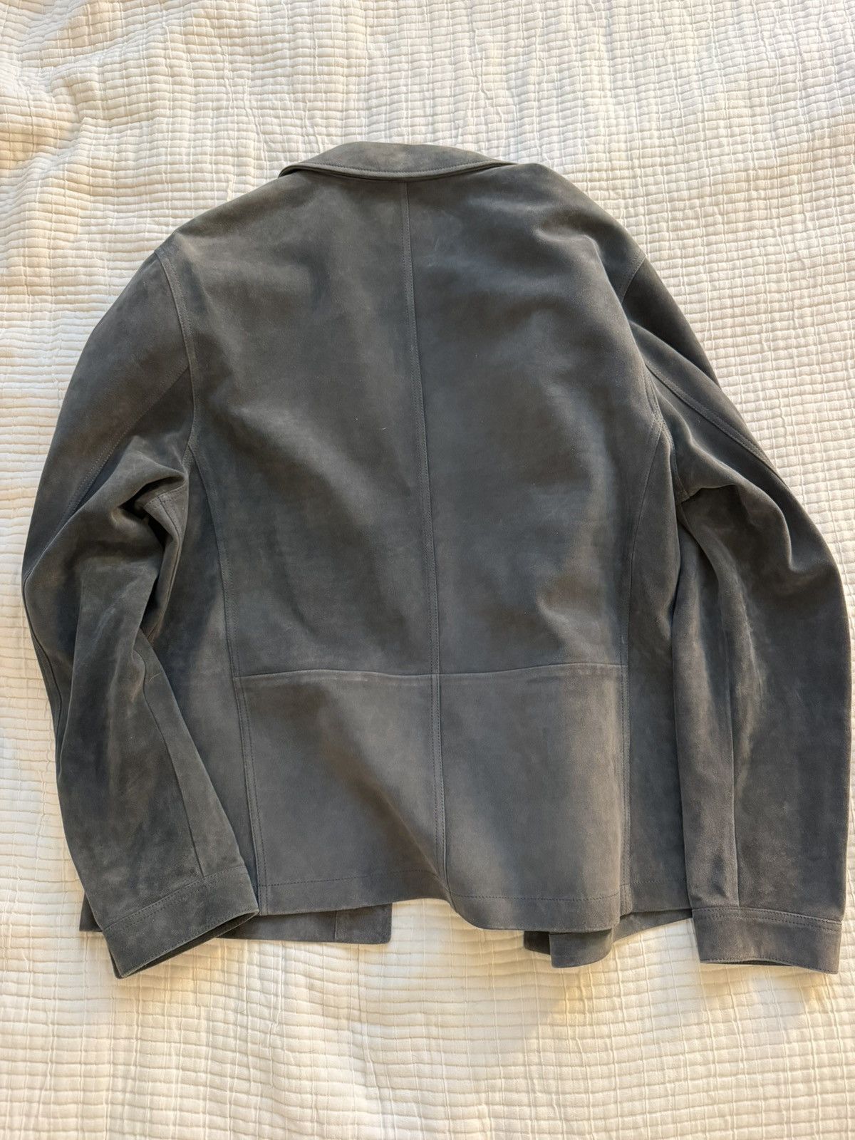 Tom Ford 8880USD Anthracite Suede Chore Jacket Size US L / EU 52-54 / 3 - 12 Thumbnail