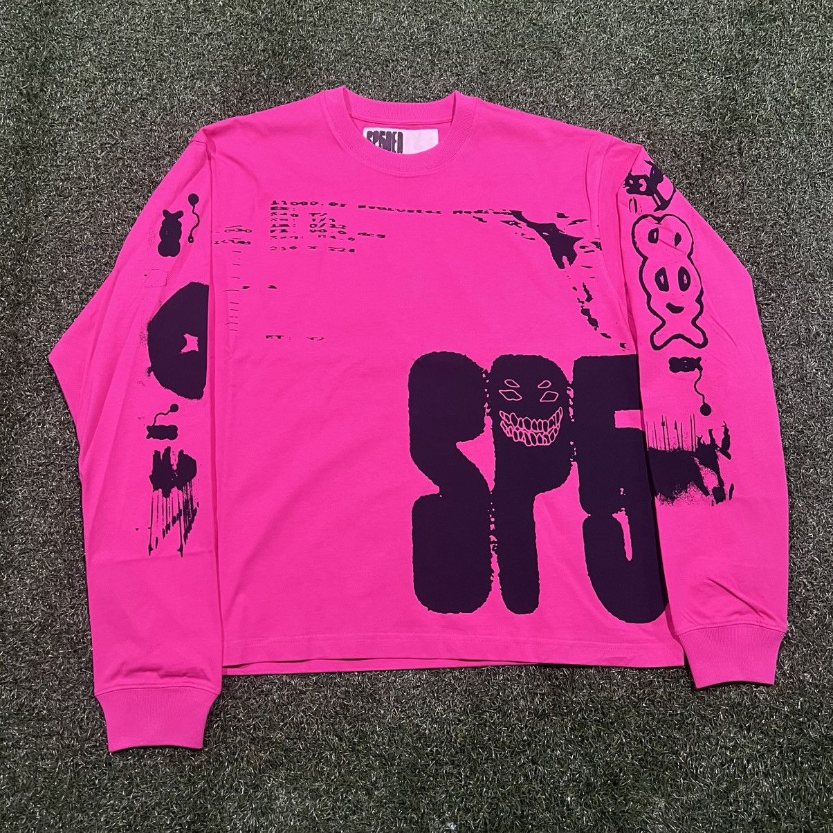 Pre-owned Spider Sp5der Pink X-ray Longsleeve Size Medium