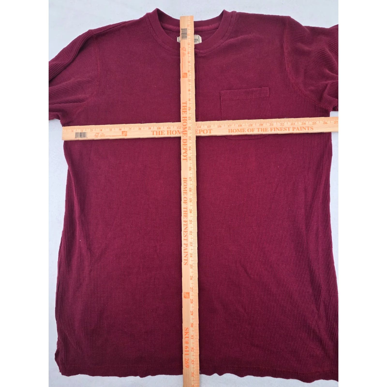 Vintage Boulder Creek Henley Shirt 2XLT Red Thermal Pocket Long Sleeve Outdoor Men Size US XXL / EU 58 / 5 - 6 Thumbnail