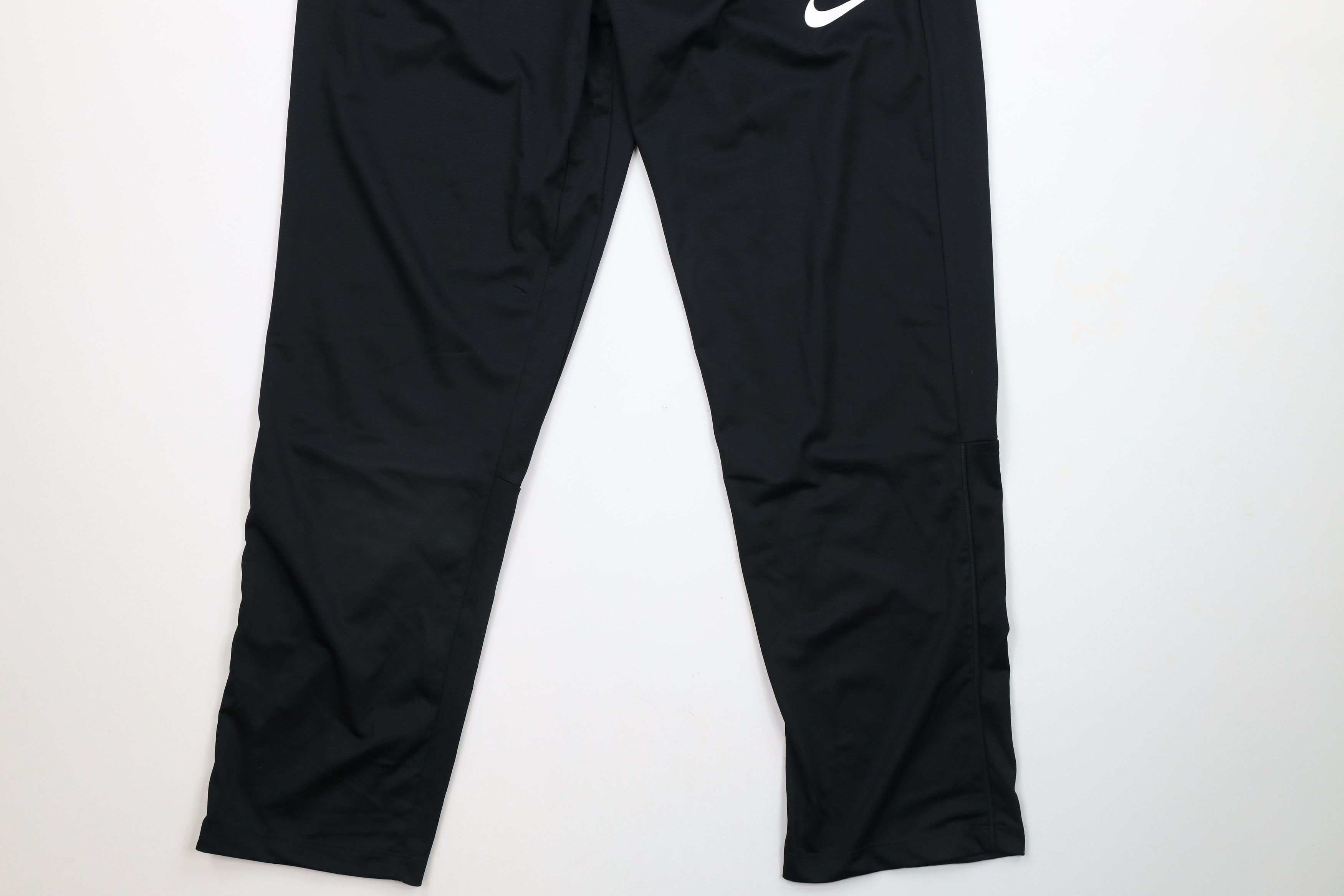 Nike × Vintage Vintage Nike Mini Swoosh Wide Leg Pants Black Polyester Size US 36 / EU 52 - 4 Thumbnail