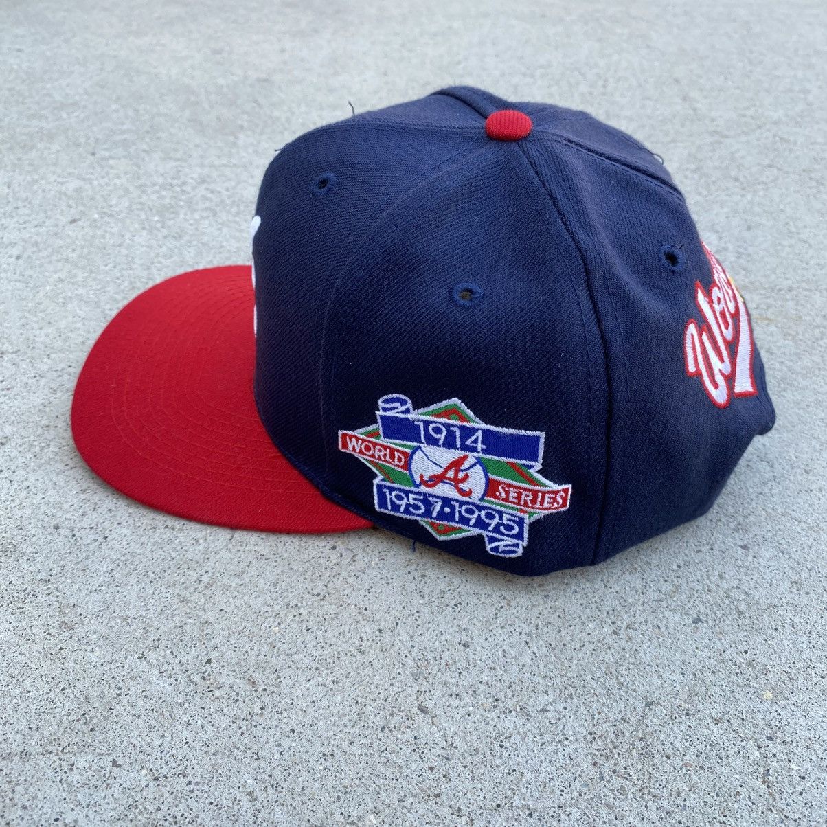 American Needle Vintage Atlanta Braves World Series 1995 Hat Snapback Annco Size ONE SIZE - 2 Thumbnail