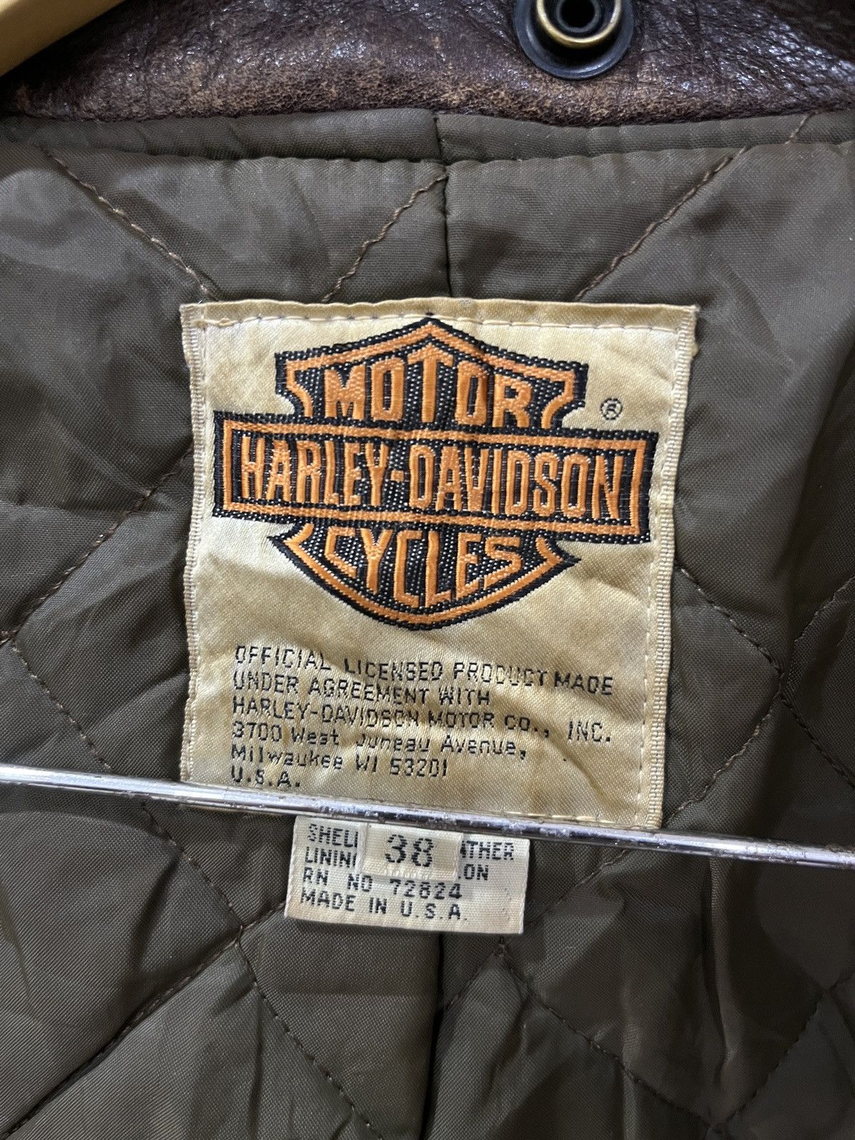 Harley Davidson (Yyyy)🔥🔥RARE VTG HARLEY DAVIDSON USA BIKER JACKET Size US S / EU 44-46 / 1 - 8 Thumbnail