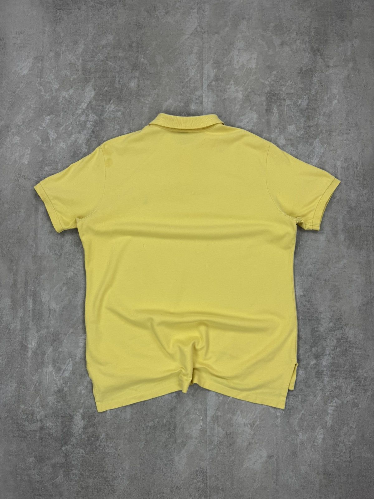 Polo Ralph Lauren Vintage Polo Ralph Lauren Yellow custom fit polo shirt Size US XL / EU 56 / 4 - 4 Thumbnail