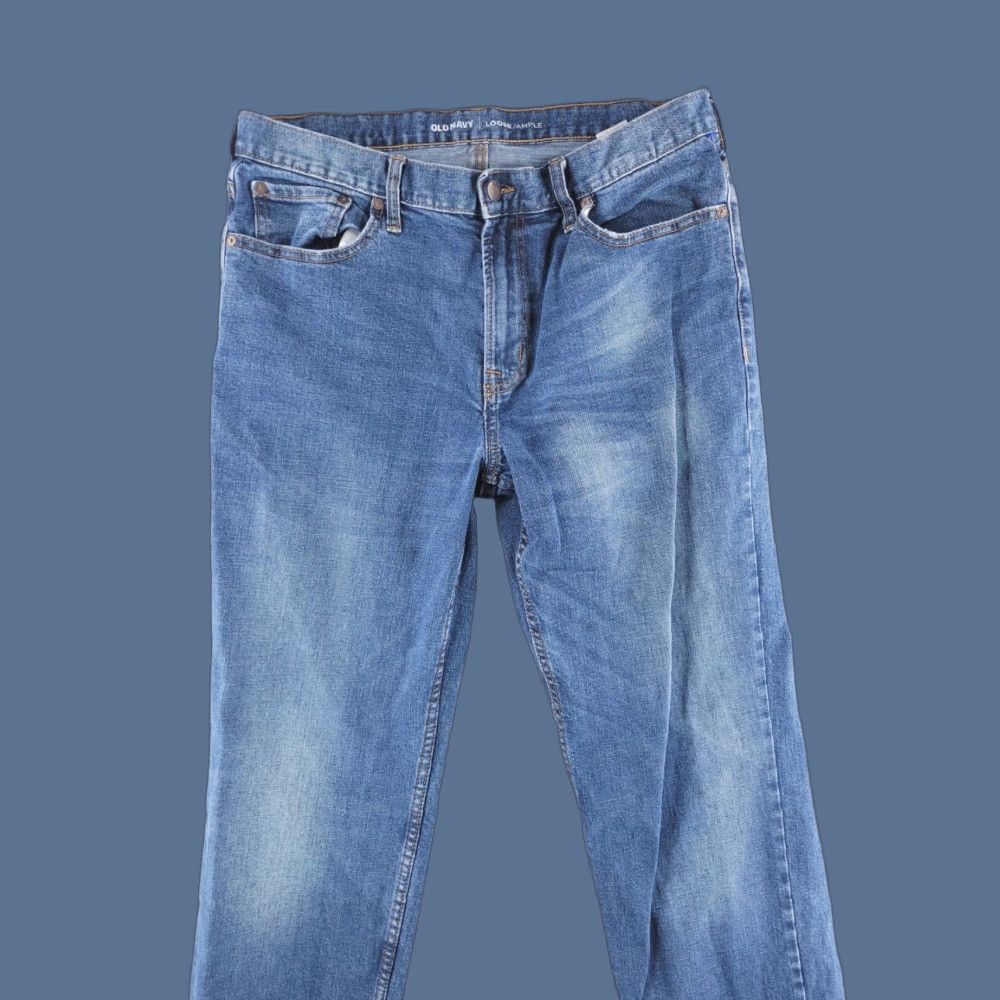 Old Navy Old Navy Jeans Mens 34x33 Blue Straight Fit Medium Wash Size US 34 / EU 50 - 1 Thumbnail