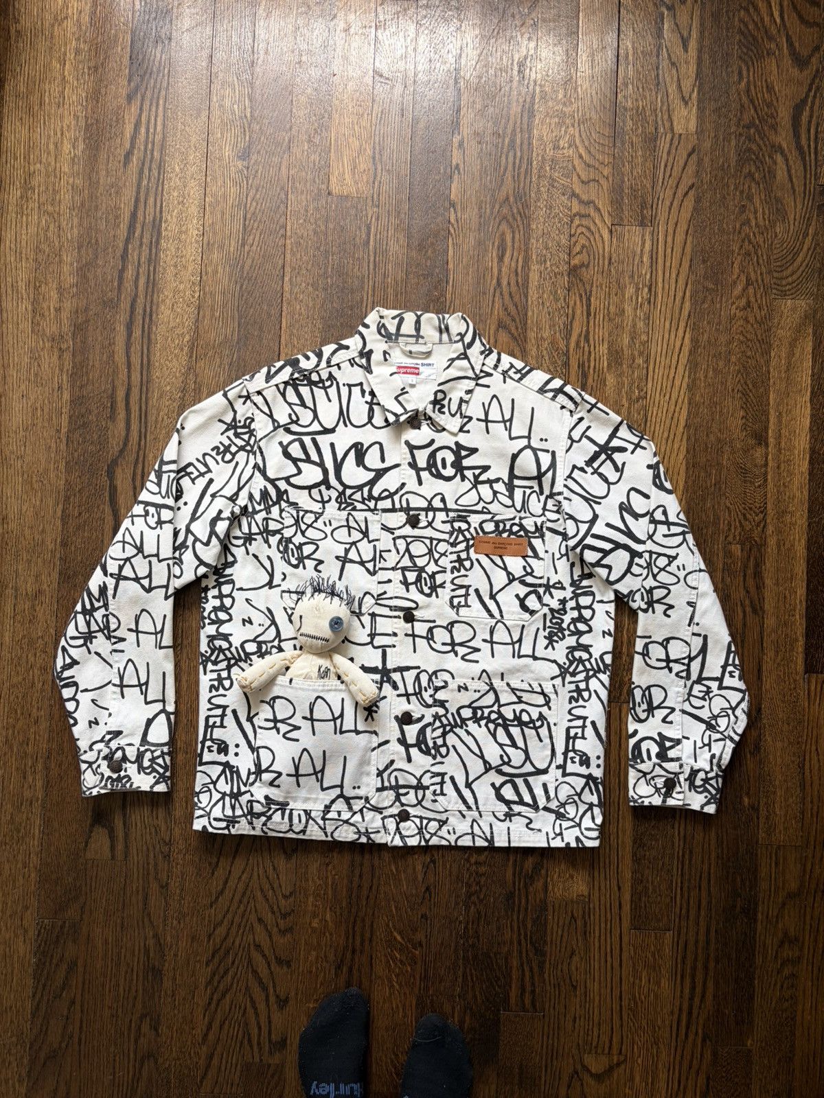 Supreme Comme Des Garcons Printed Canvas chore jacket