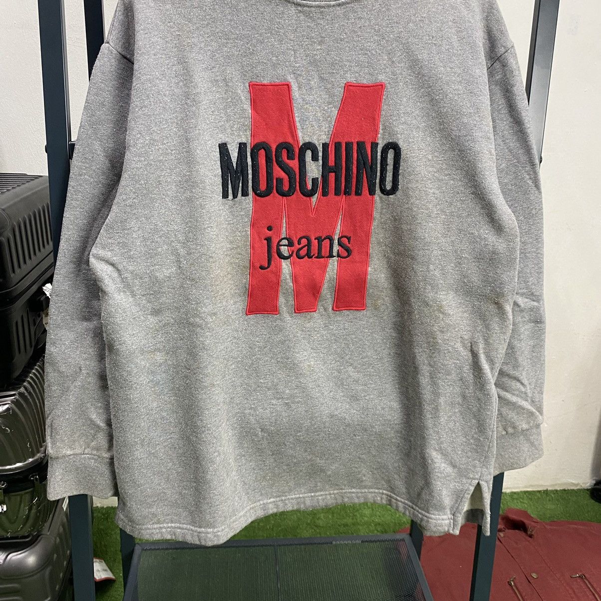 Moschino × Vintage Moschino Jeans Big Logo Vintage Sweatshirt Size US L / EU 52-54 / 3 - 4 Thumbnail