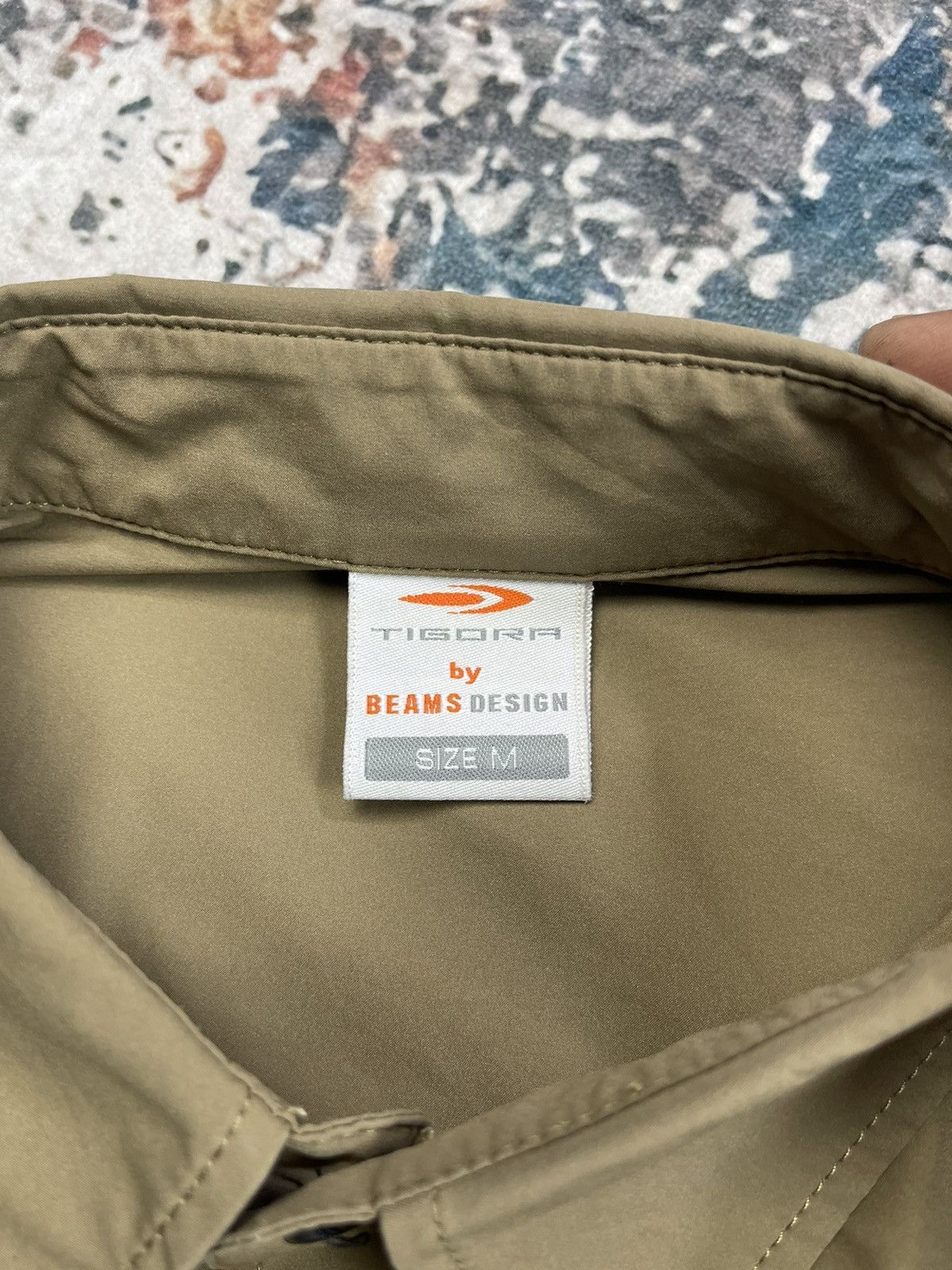 Beams Plus Tigora x Beams Design Khaki Boxy Silhouette Outdoor Shirt Size US M / EU 48-50 / 2 - 12 Thumbnail