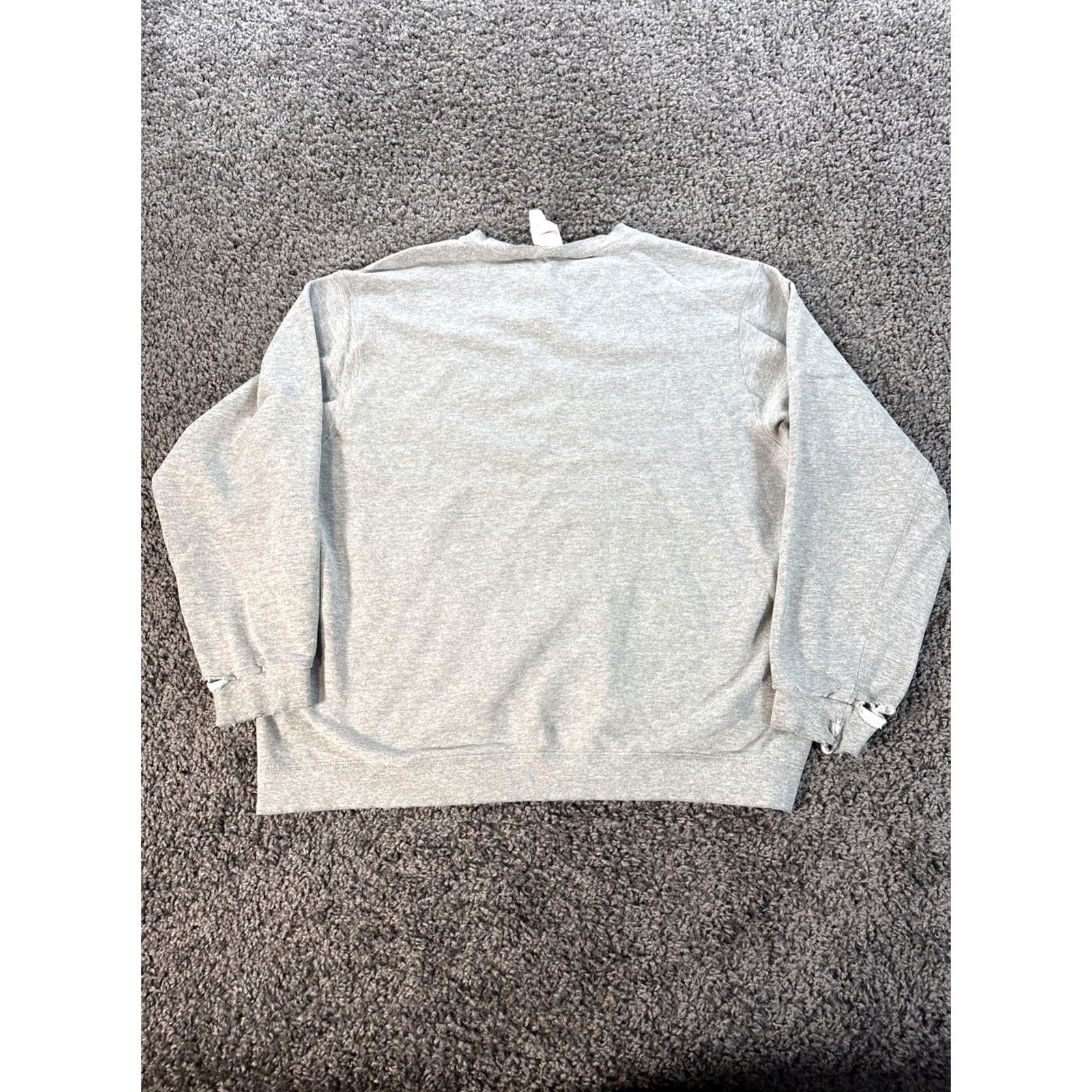 Nike VINTAGE Nike Sweatshirt Mens XL Gray Distressed 90s Fleece Graphic Print Athletic Pullover Heavyweight Size US XL / EU 56 / 4 - 6 Thumbnail