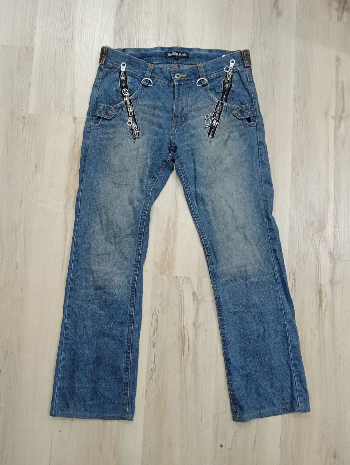 In the attic punk jeans
