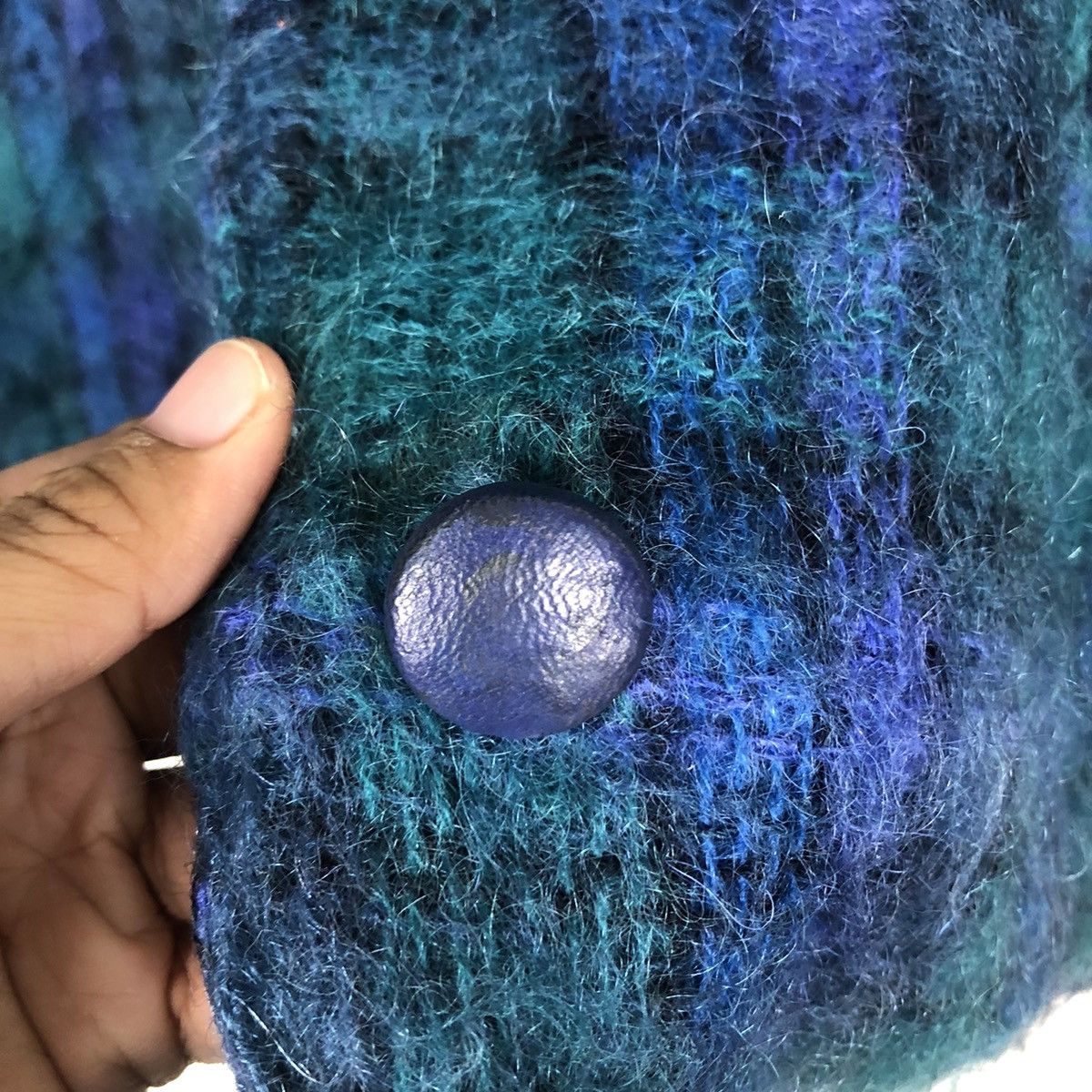 Vintage 🔥Vintage Handwoven Wool Jacket Mohair Donegal Design Size US M / EU 48-50 / 2 - 16 Thumbnail