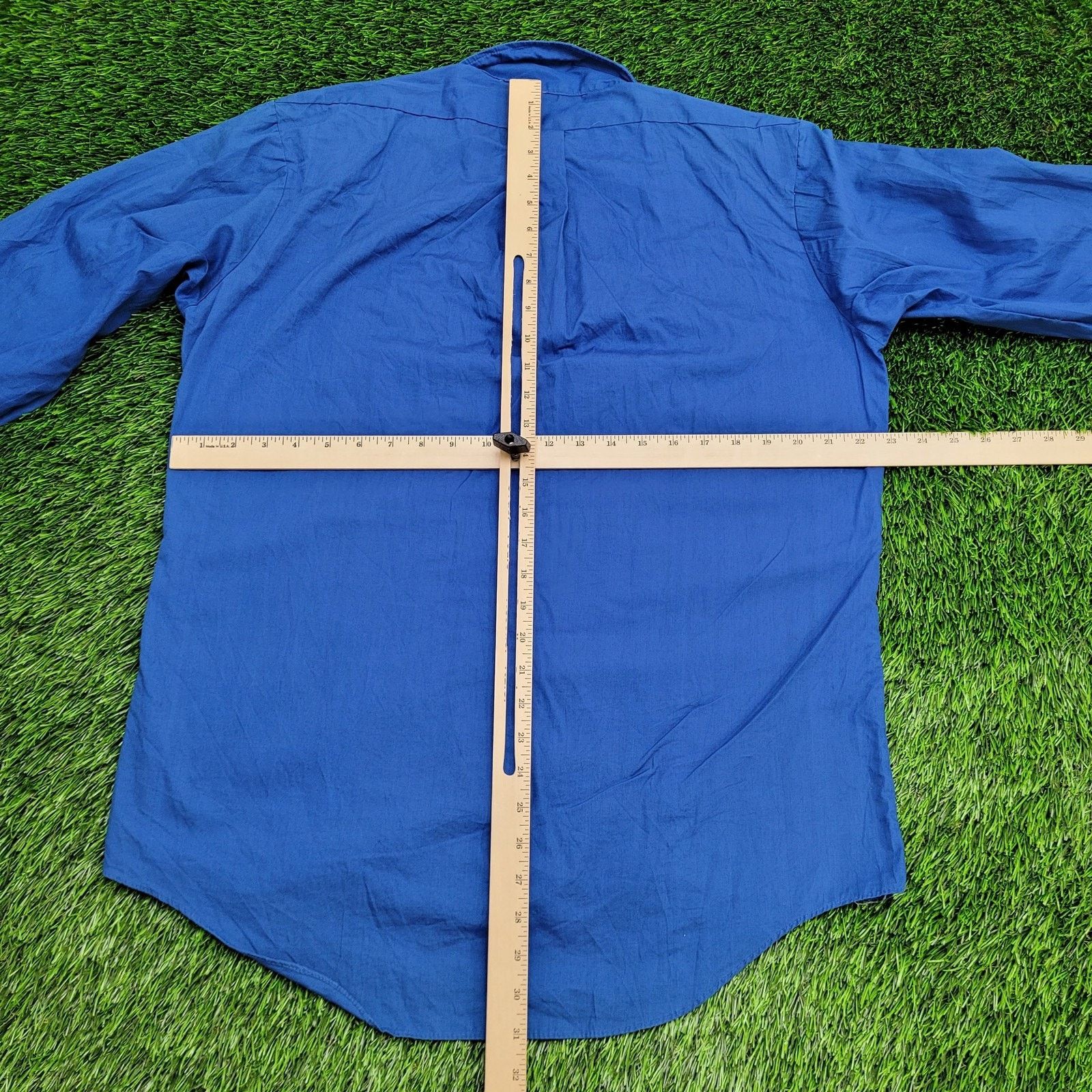 Other VTG 90s MOD Darwin Hippie Shirt Large 16.5 23x31 Baggy Blue Size US L / EU 52-54 / 3 - 4 Thumbnail