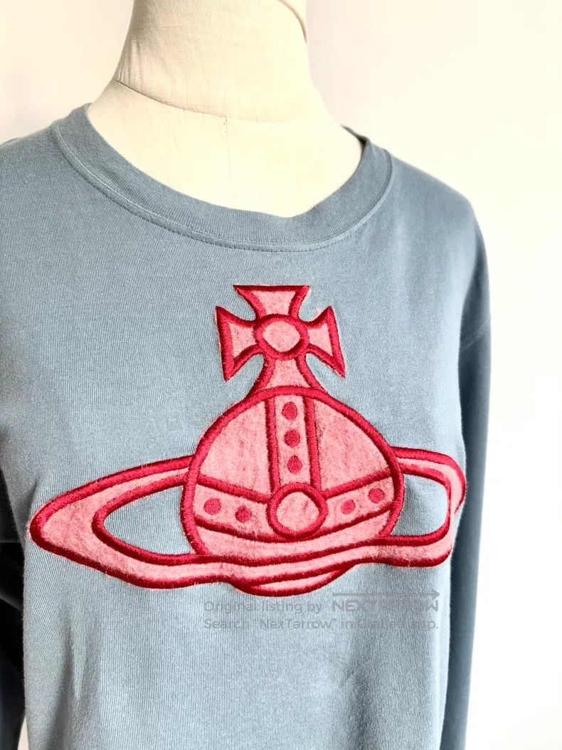Vivienne Westwood Vivienne Westwood Mist Blue Large Saturn Underwear Top T-S Size M / US 6-8 / IT 42-44 - 3 Thumbnail