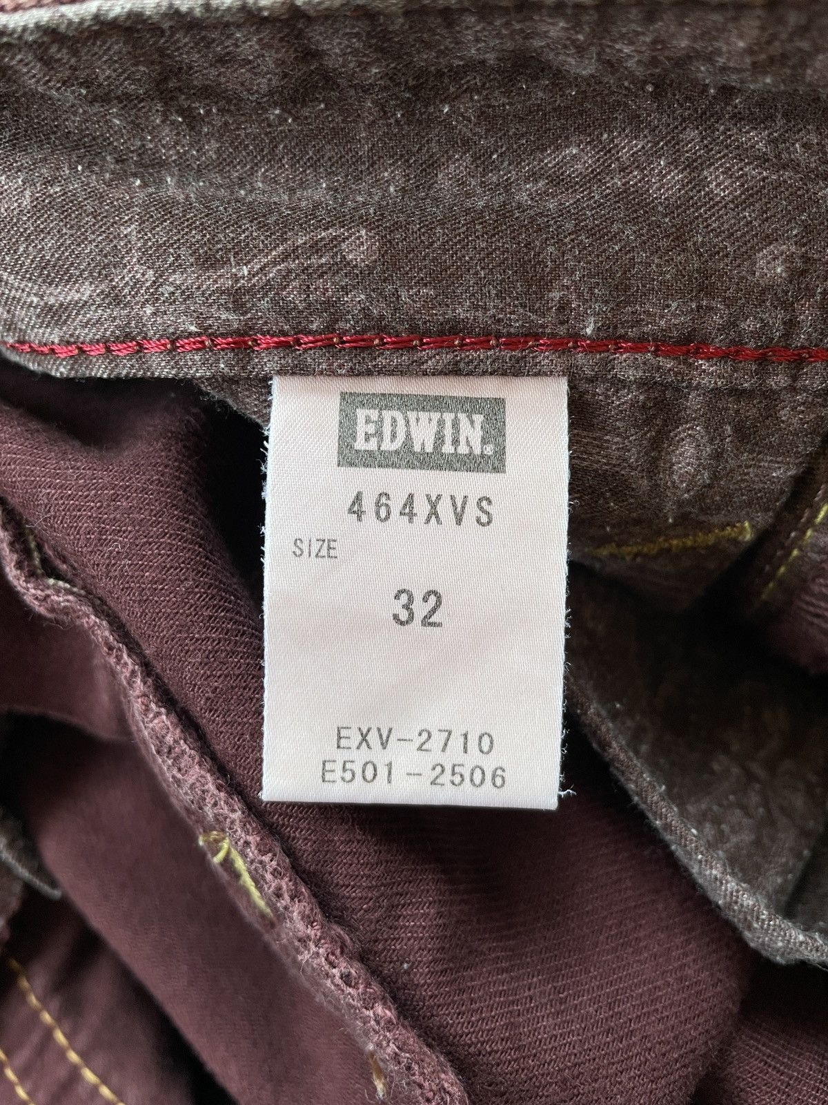 Edwin Edwin 464 XVS Colour Rare Size US 33 - 12 Thumbnail