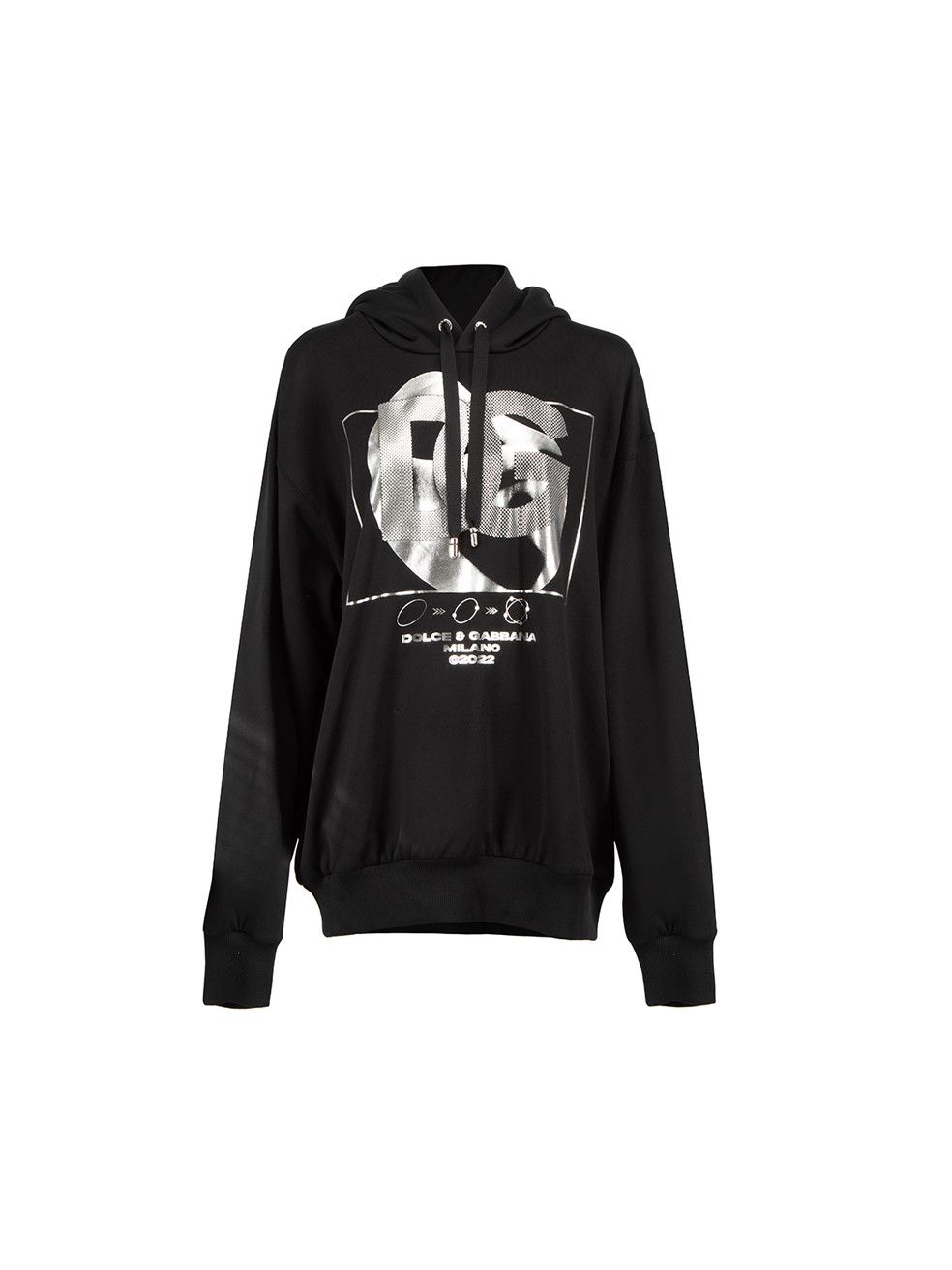 Black Platinum Drip Graphic Logo Hoodie