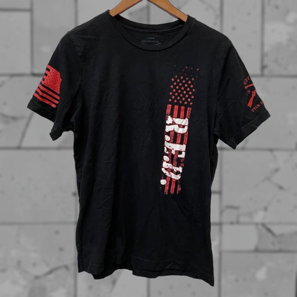 Vintage Grunt Style 100% Cotton Graphic Tee Mens Size L USA Black Shirt Men L USA Graphics Size US L / EU 52-54 / 3 - 1 Thumbnail