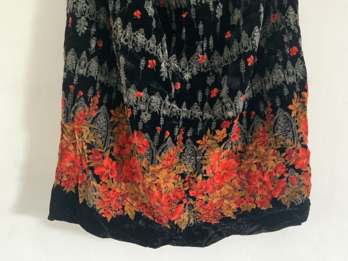 If Six Was Nine Velvet Mohair Fur Flower Art Long Vest Size US L / EU 52-54 / 3 - 6 Thumbnail