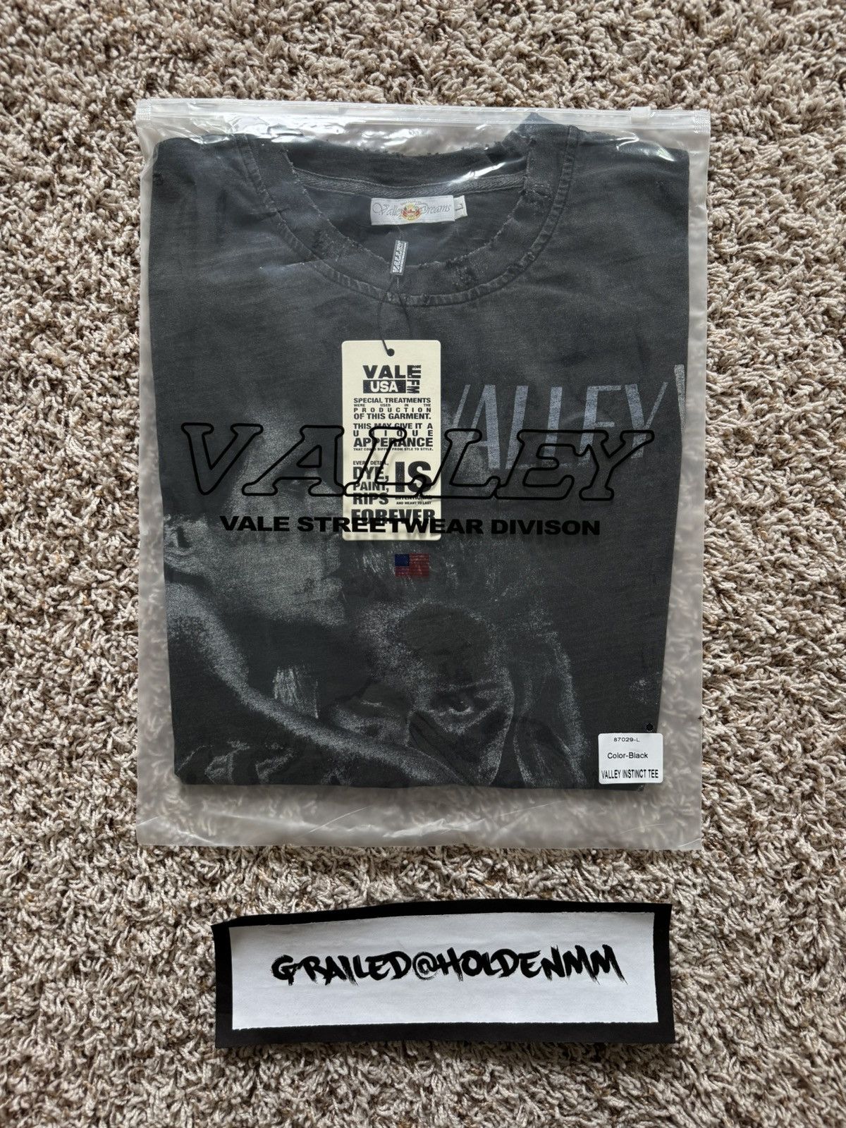 Vale Vale Forever Valley Instinct Tee Black Size US L / EU 52-54 / 3 - 12 Thumbnail