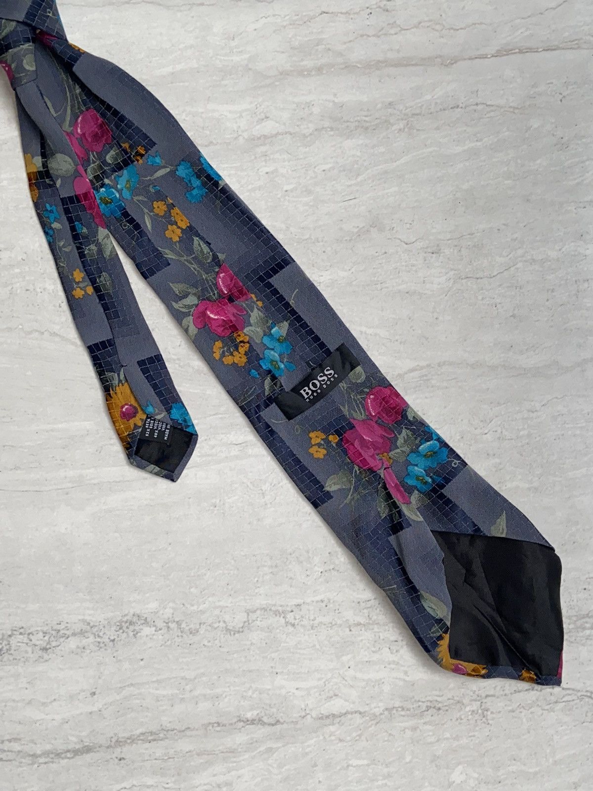 Hugo Boss HUGO BOSS Flower Motive Tie Size ONE SIZE - 4 Thumbnail