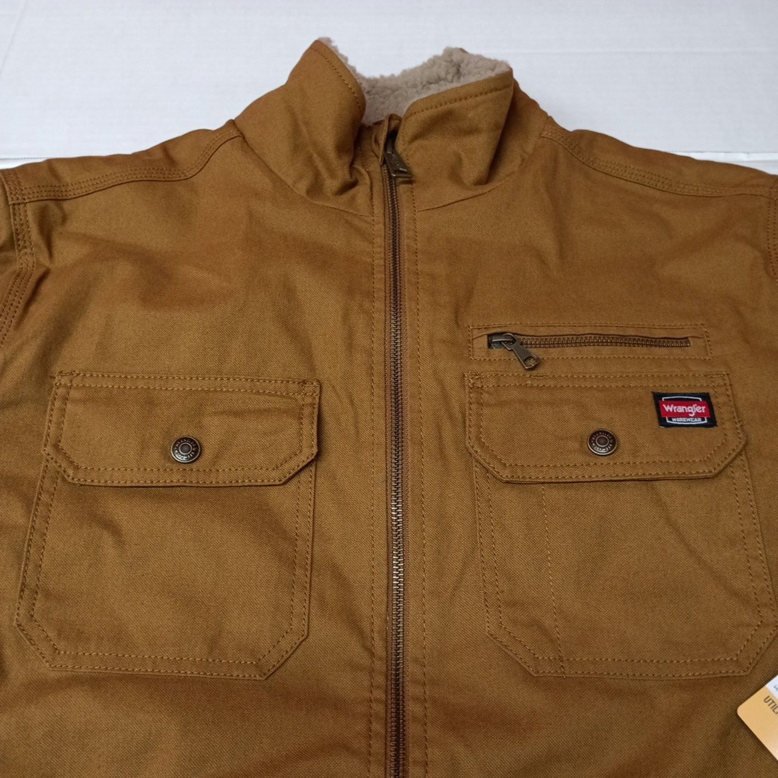 Wrangler Wrangler Sherpa Field Jacket Men's M (38-40) Brown Canvas Size US M / EU 48-50 / 2 - 4 Thumbnail